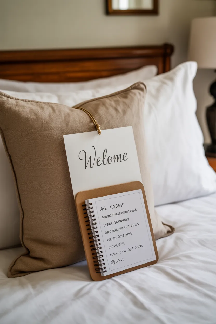 Welcome Card and Guest Information Booklet
