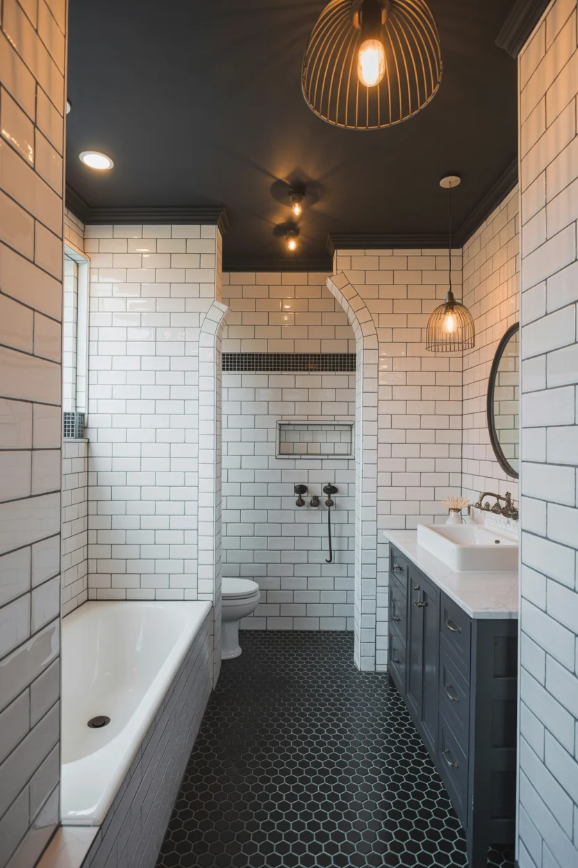 Dramatic Black Ceiling