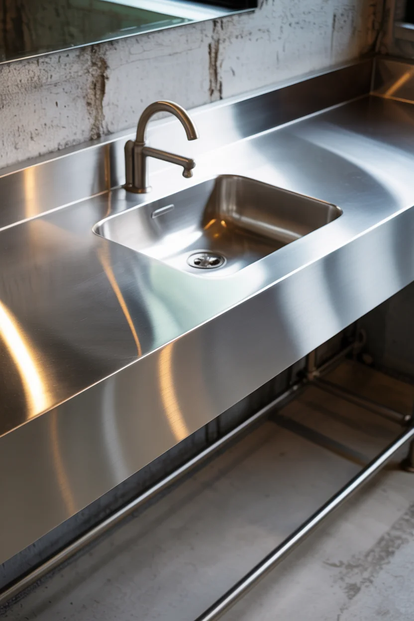 Industrial Metal Countertops