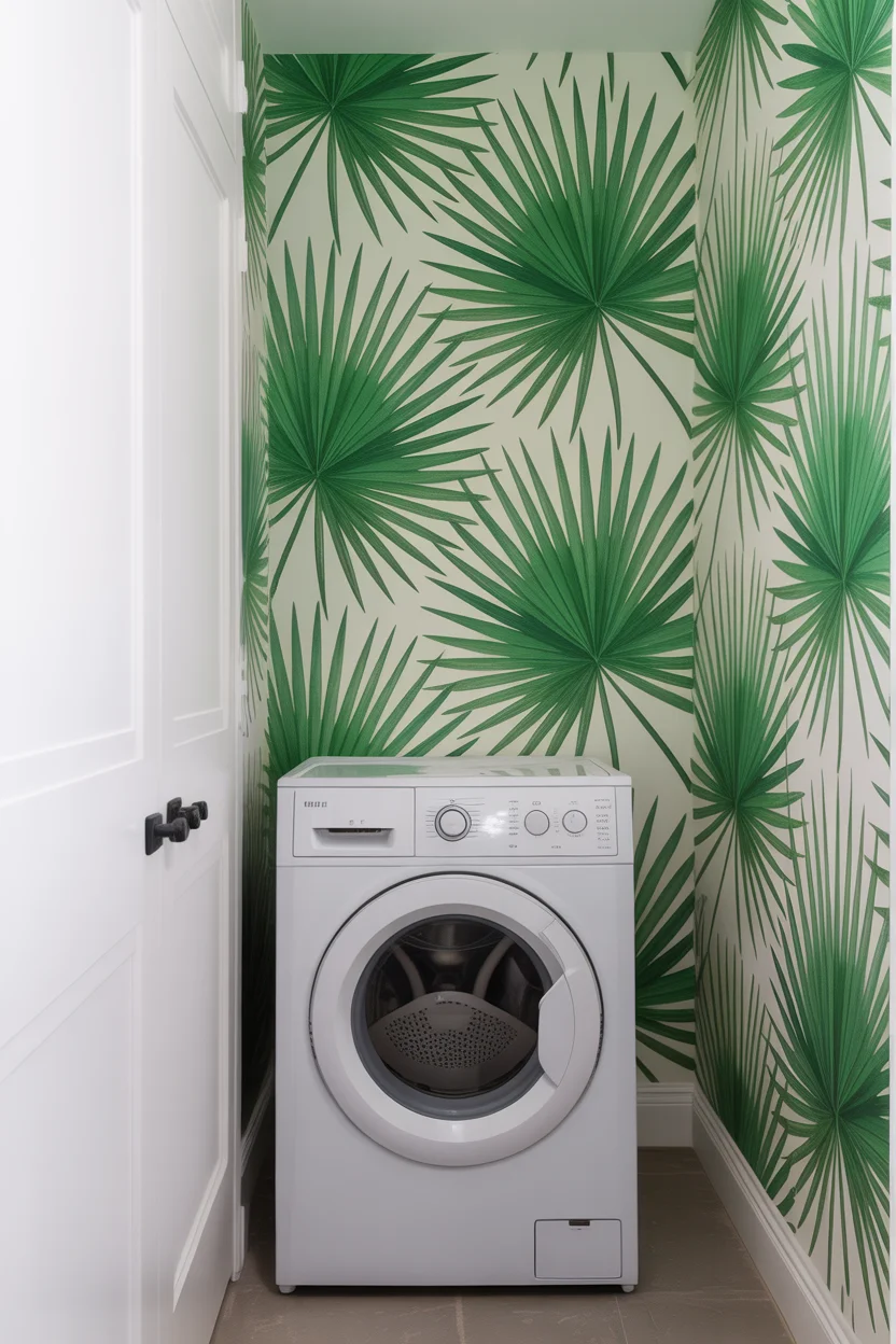 Large-Scale Botanical Wallpaper