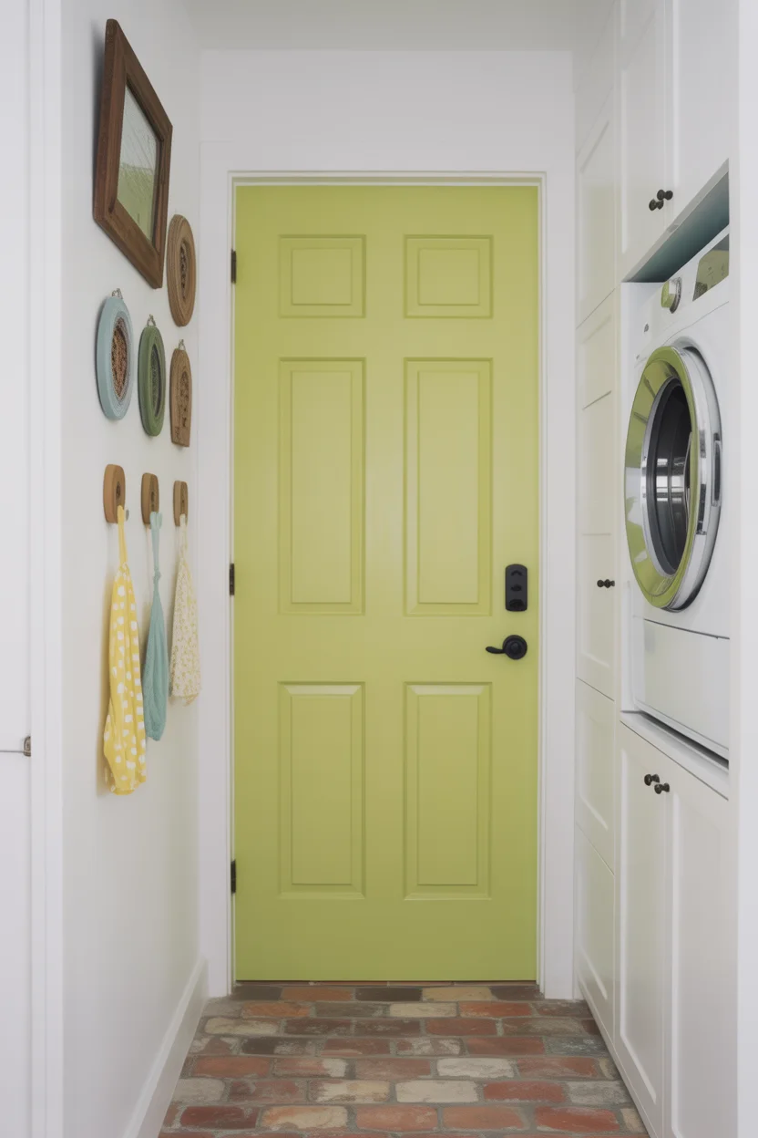 Pistachio Green Door