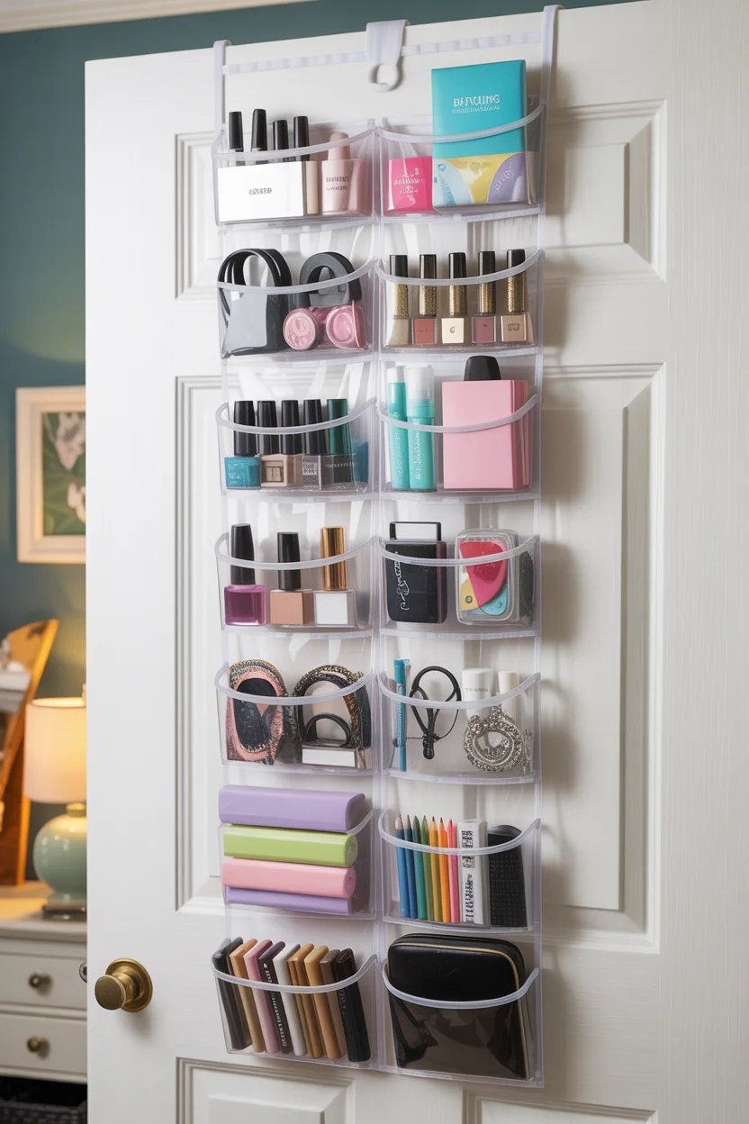 Repurpose Shoe Organizers for Accessory Storage