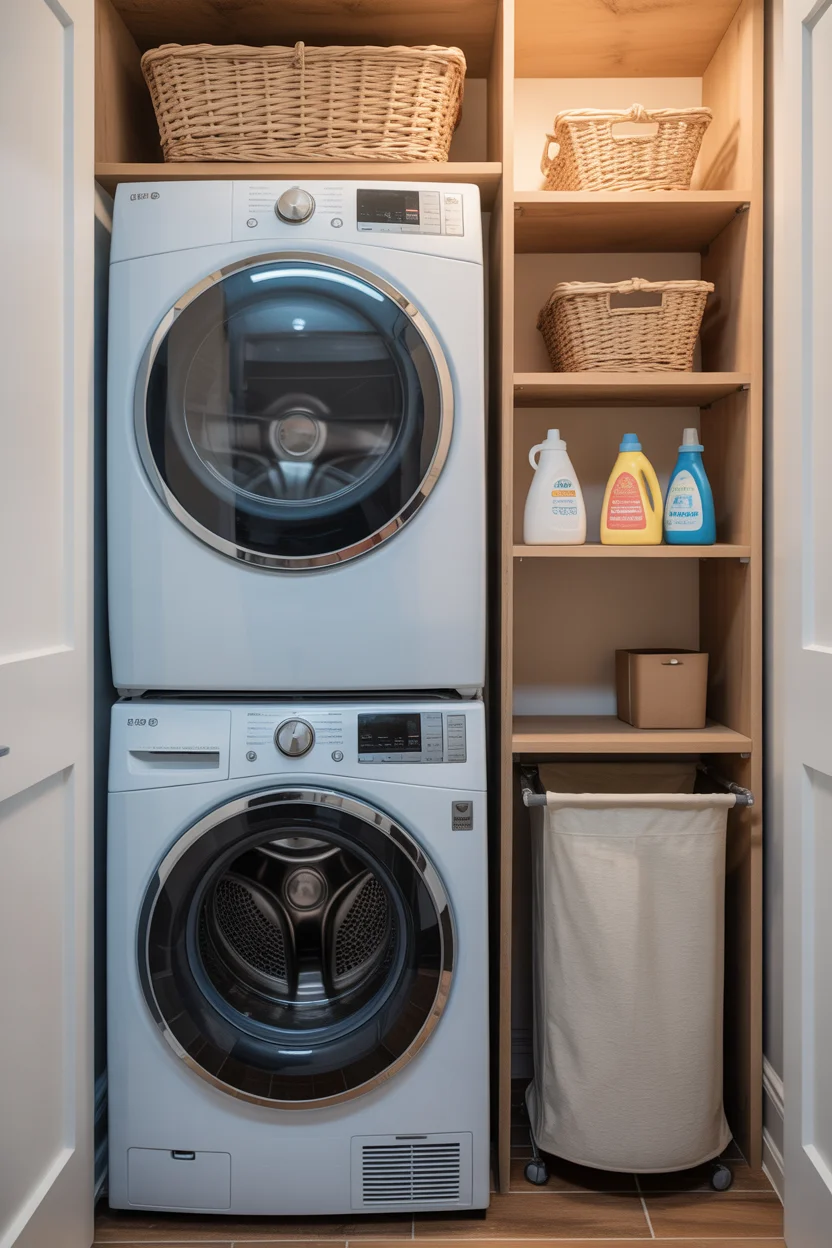 Stacked Washer and Dryer Configurations