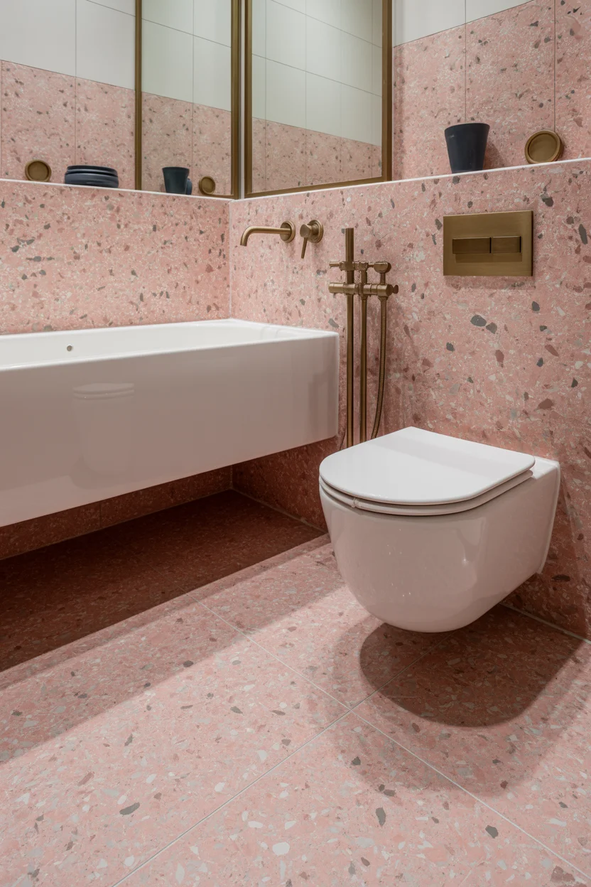 Pink Terrazzo Statement