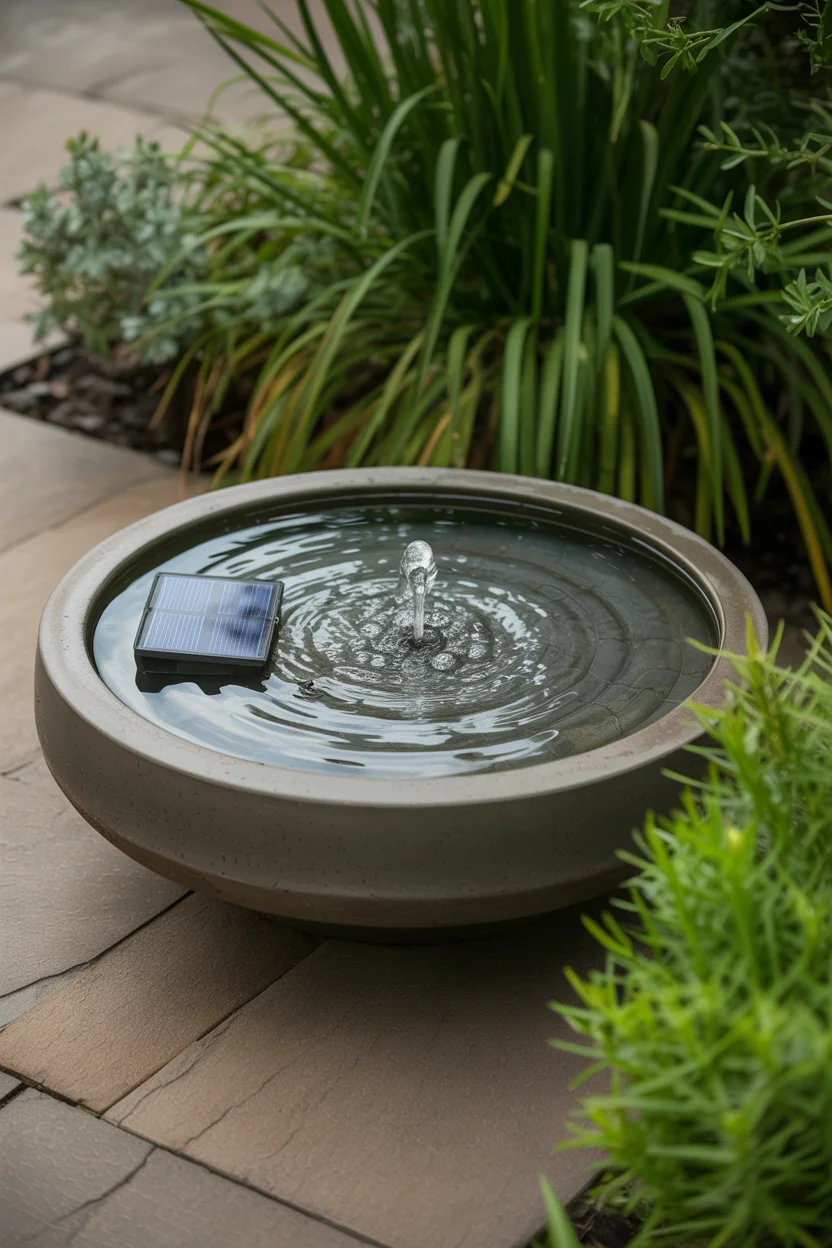 Install a Solar-Powered Bubbling Bath