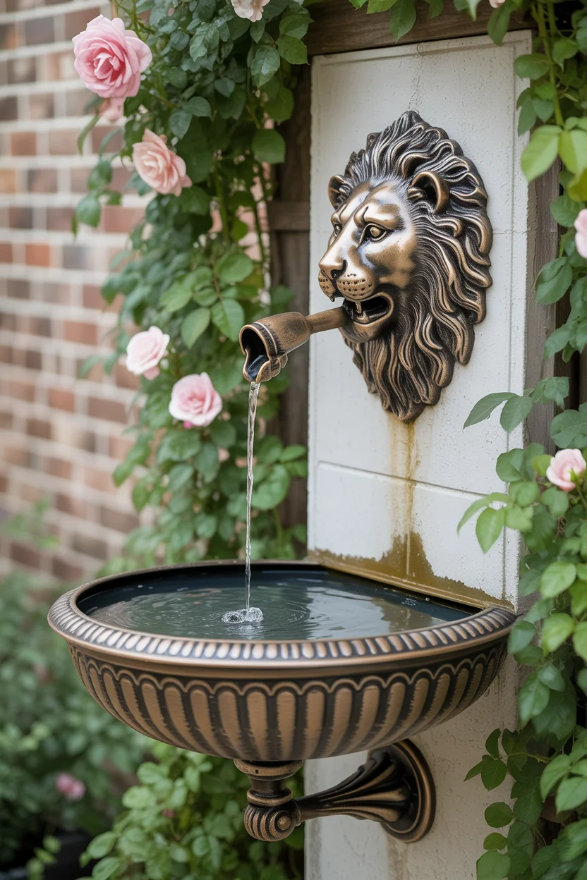 Install a Wall-Mounted Fountain Bath