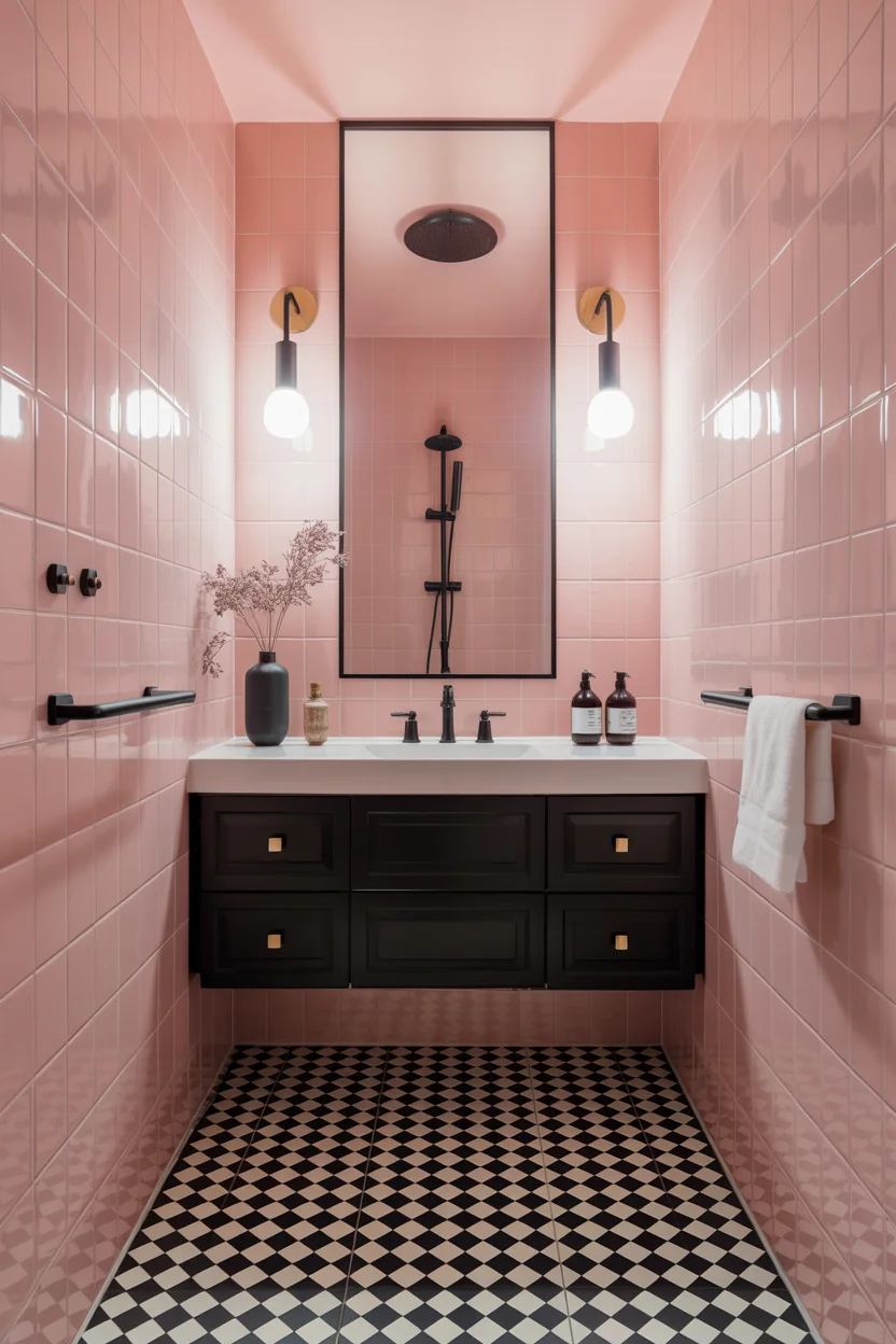 Pink and Black Contrast