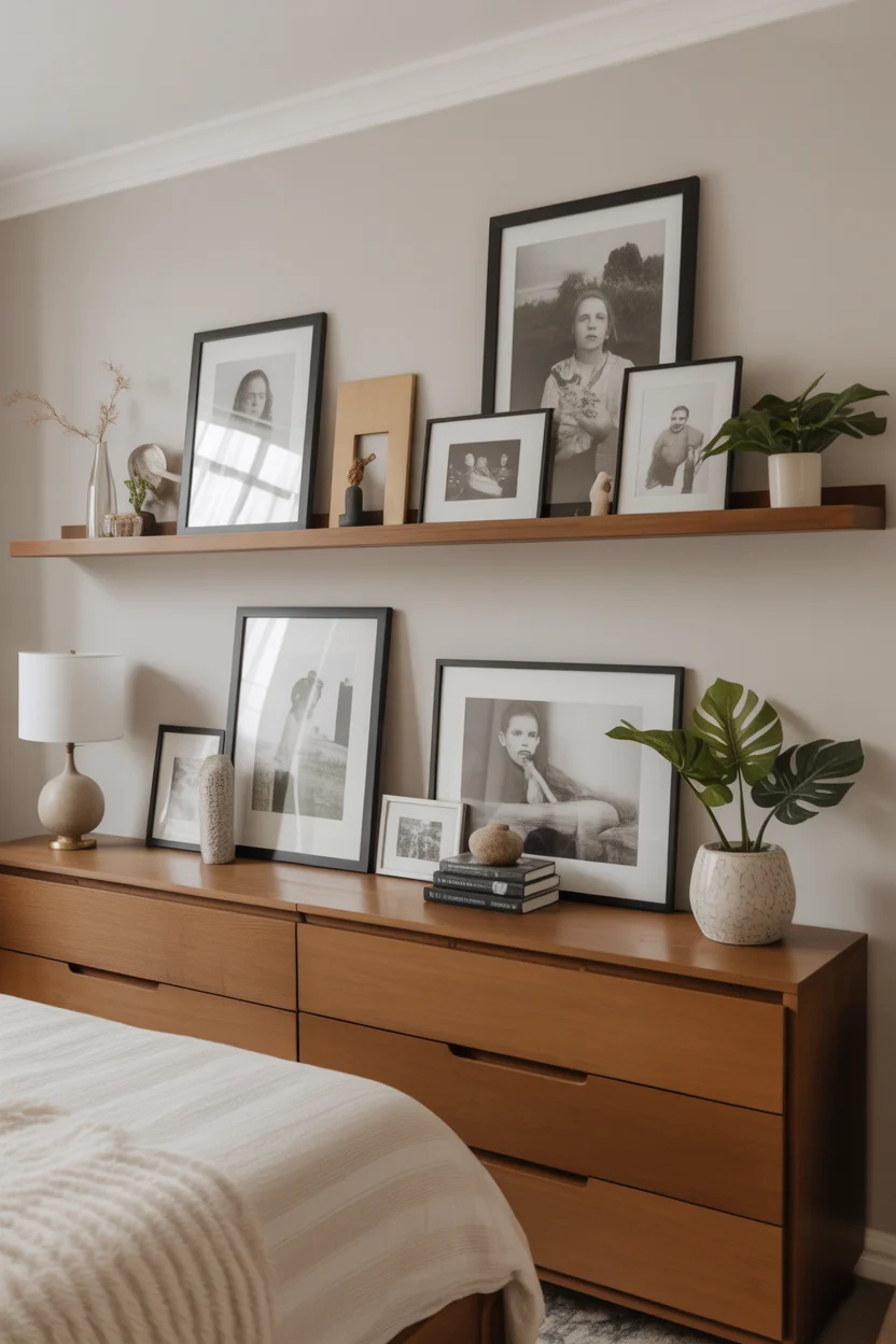 Personalized Gallery Ledge for Rotating Displays