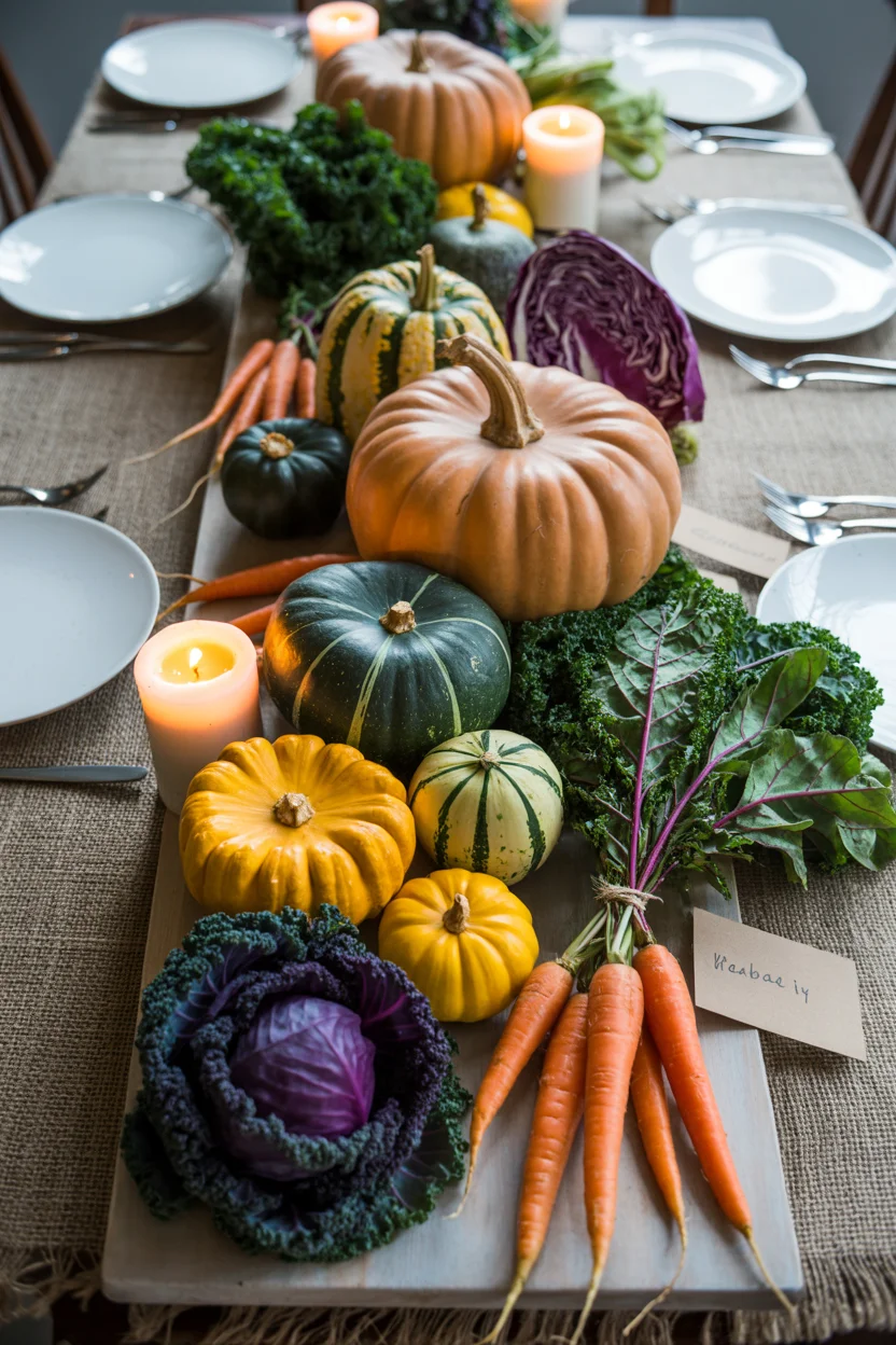 Vegetable and Kale Harvest Table