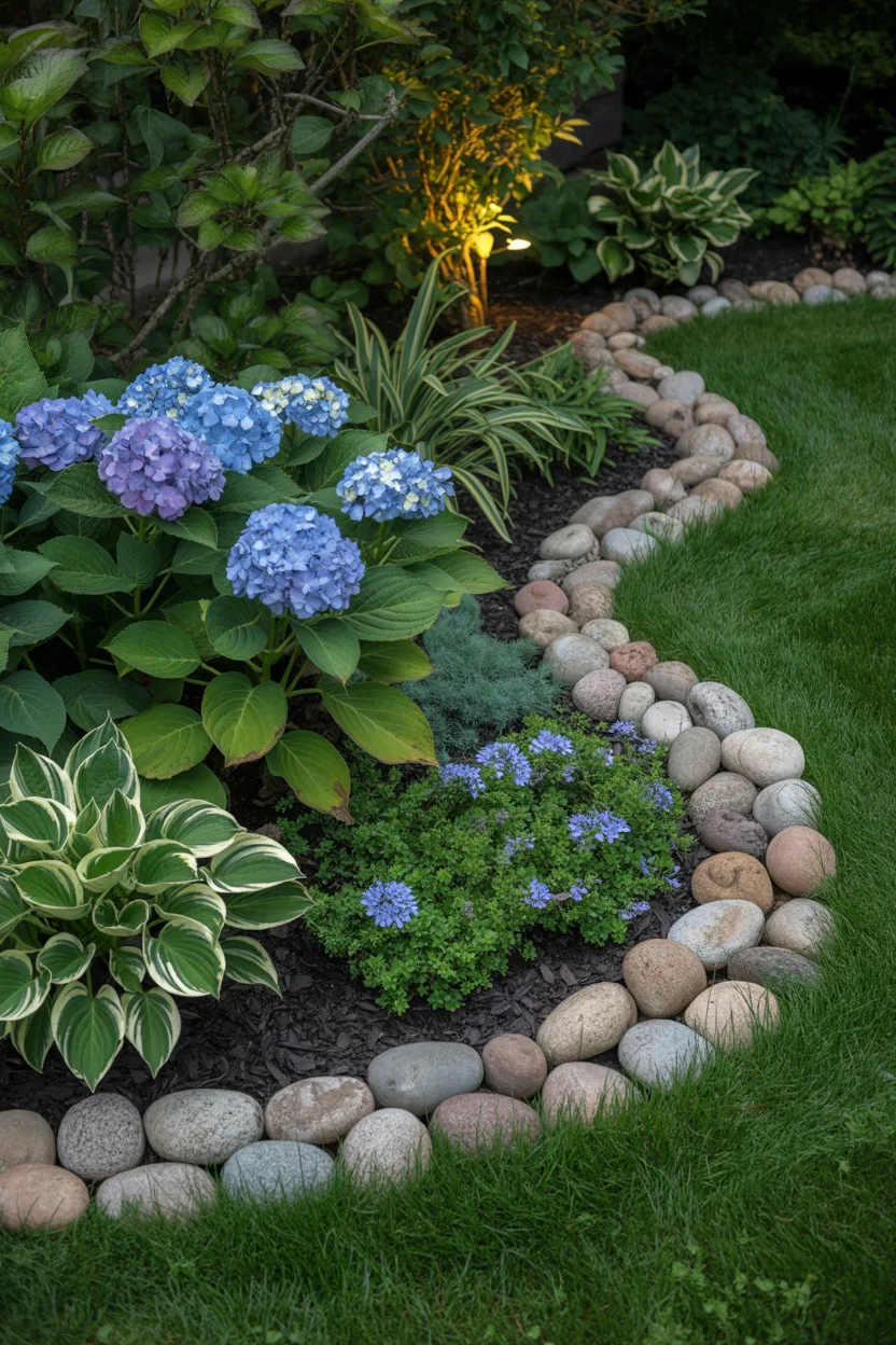 Create Curved Rock Borders Instead of Straight Lines