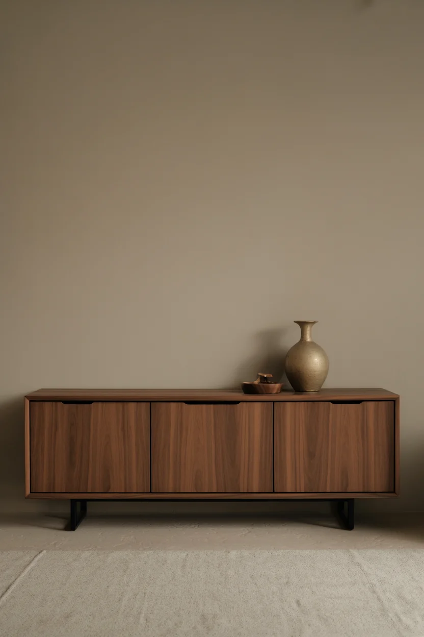 Minimalist Credenza with Hidden Storage