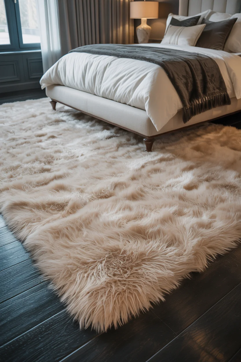 Incorporate Plush Area Rugs for Grounding