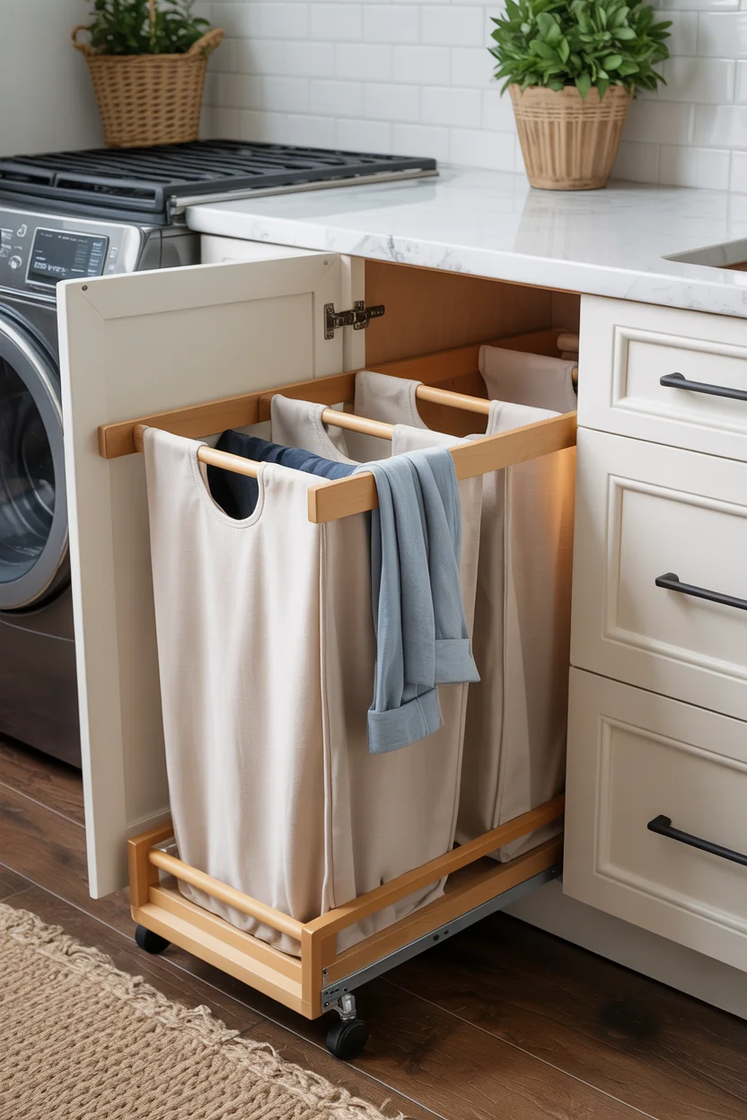 Pull-Out Hamper Cabinets