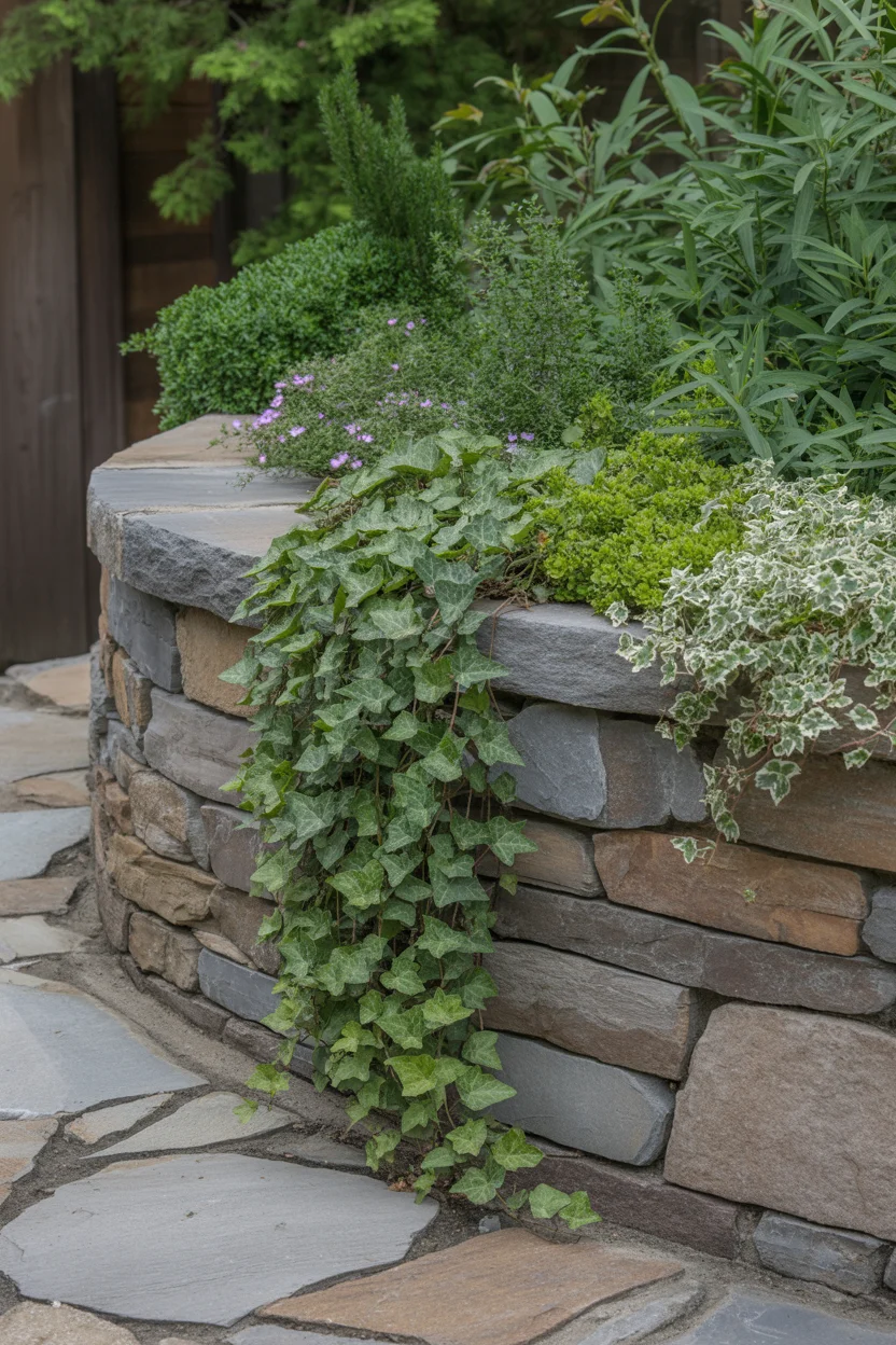 Soften Retaining Walls With Cascading Plants