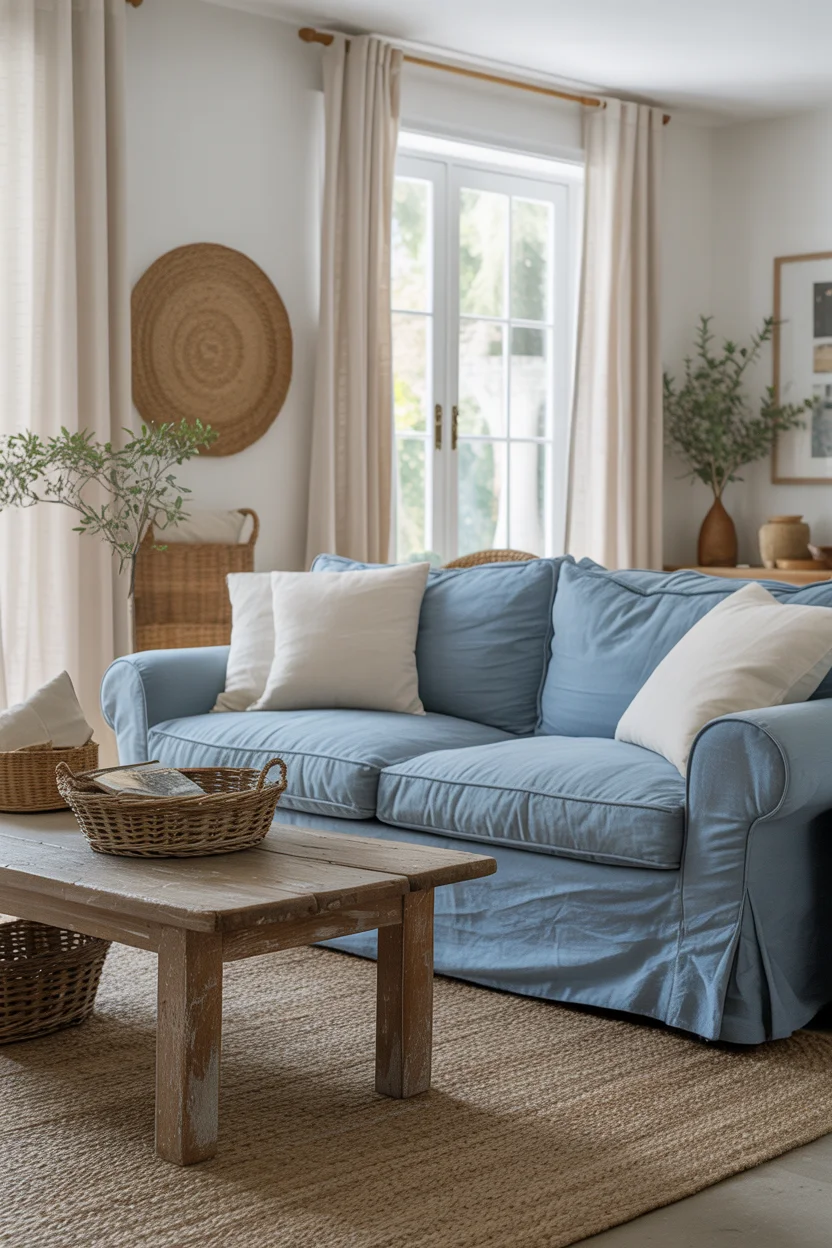 Denim Blue Casual Comfort