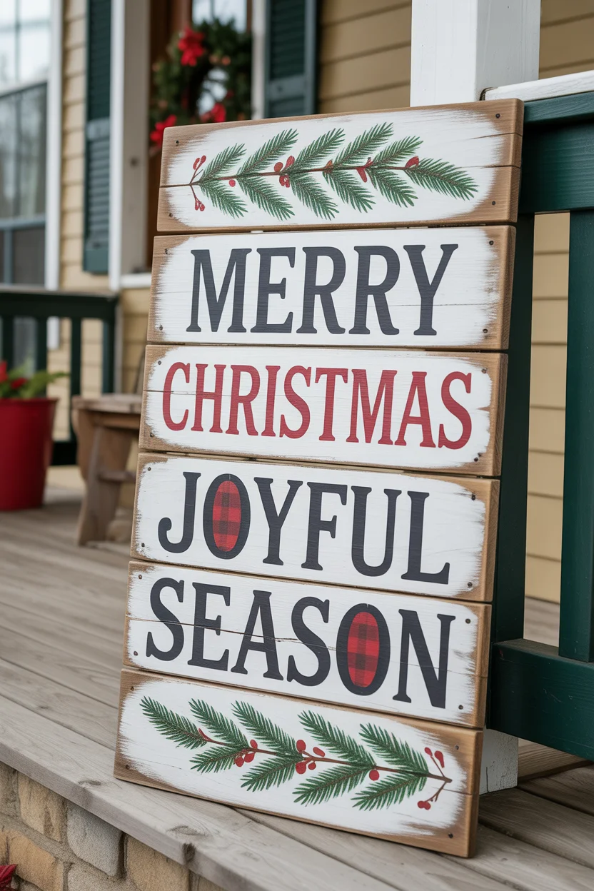 Farmhouse Wooden Porch Signs