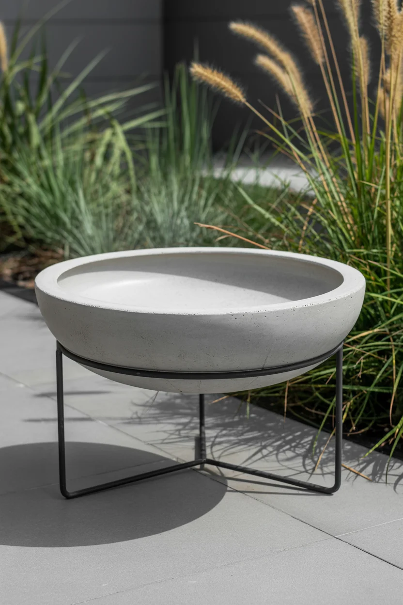 Incorporate a Modern Concrete Bowl Design