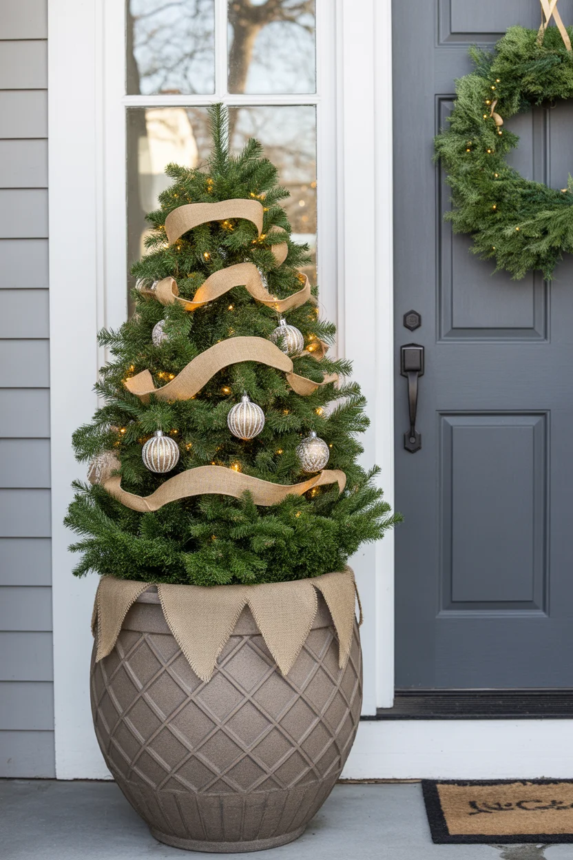 Illuminated Gift Boxes as Porch Props