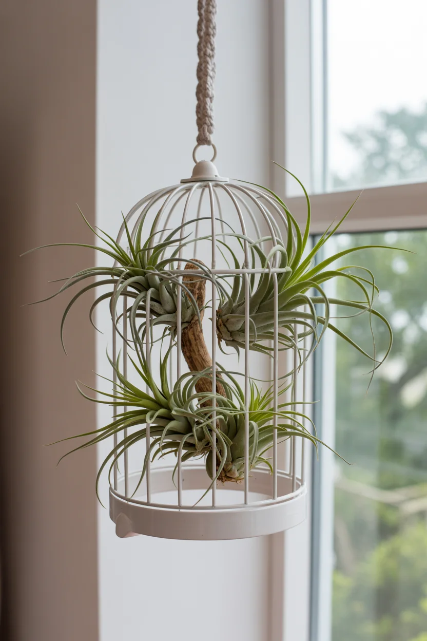 Create a Hanging Air Plant Display