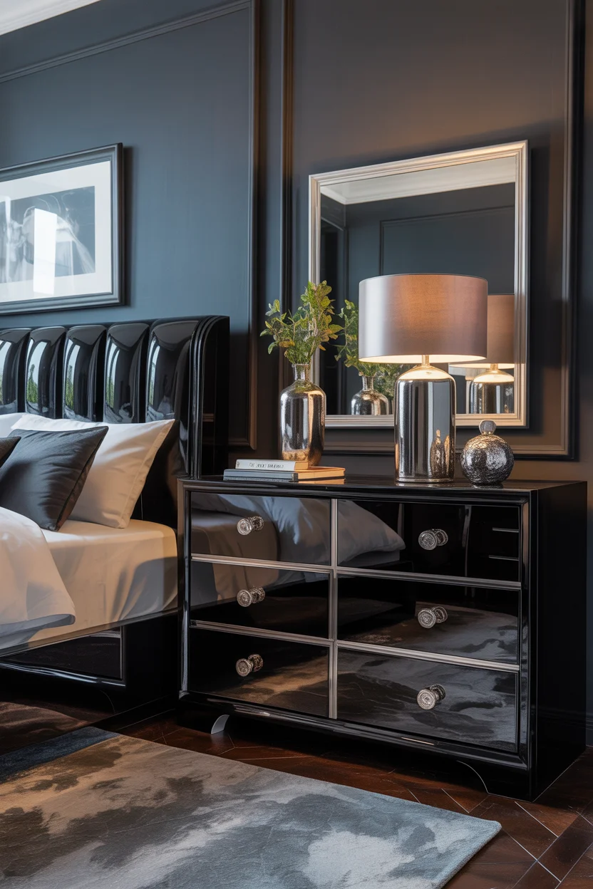 Incorporate Reflective Lacquered Furniture