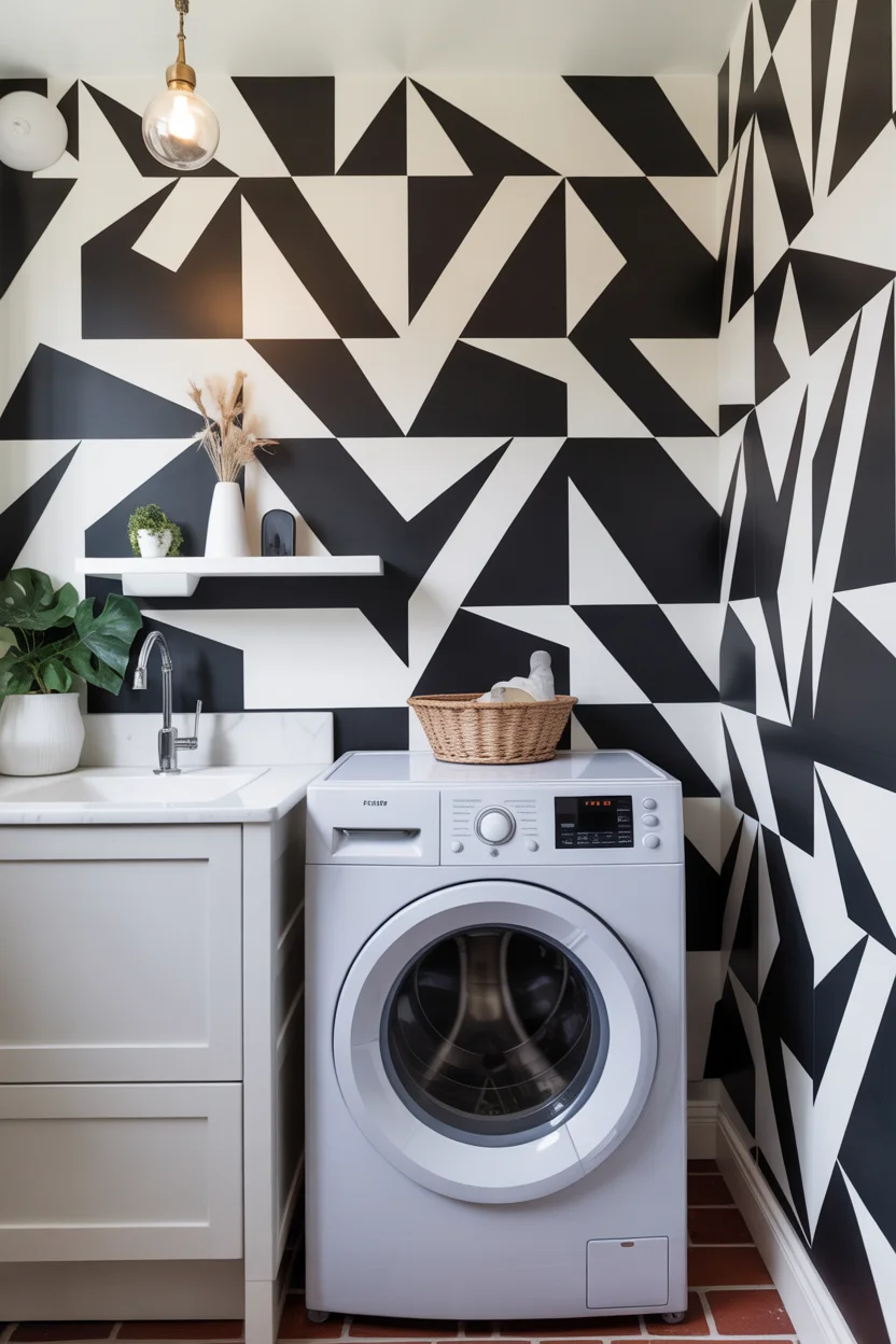 Bold Graphic Statement Wallpaper
