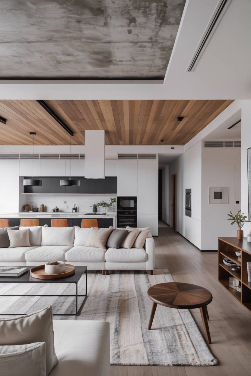 Mixed Material Ceiling Combinations