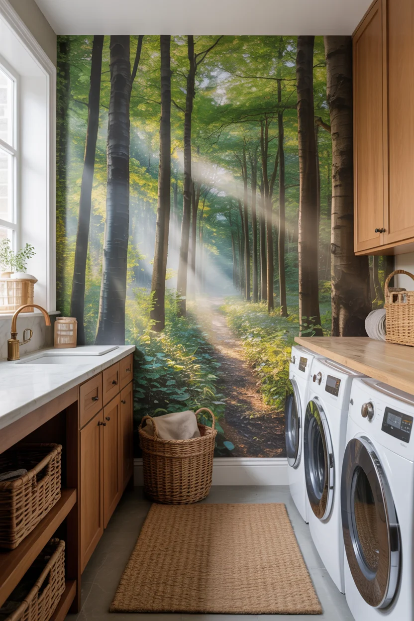 Nature-Inspired Mural Wallpaper