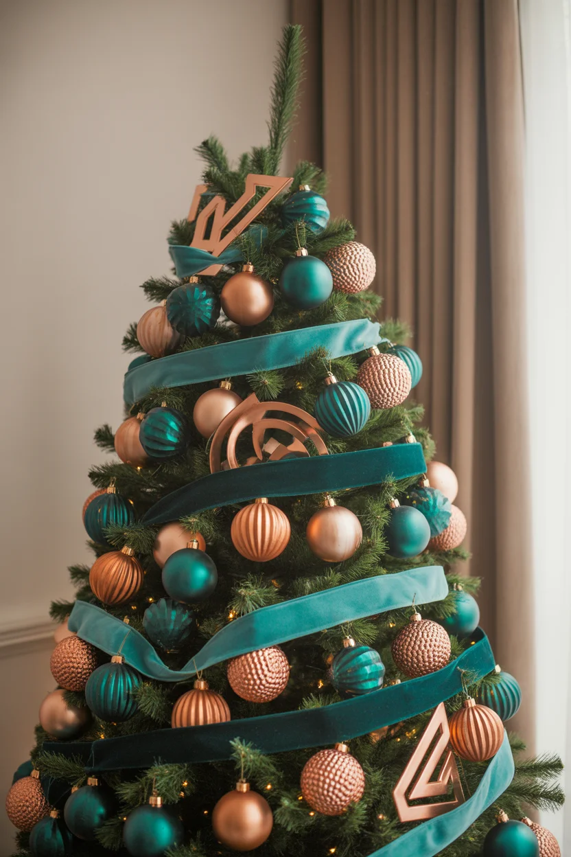 Copper and Teal Contemporary