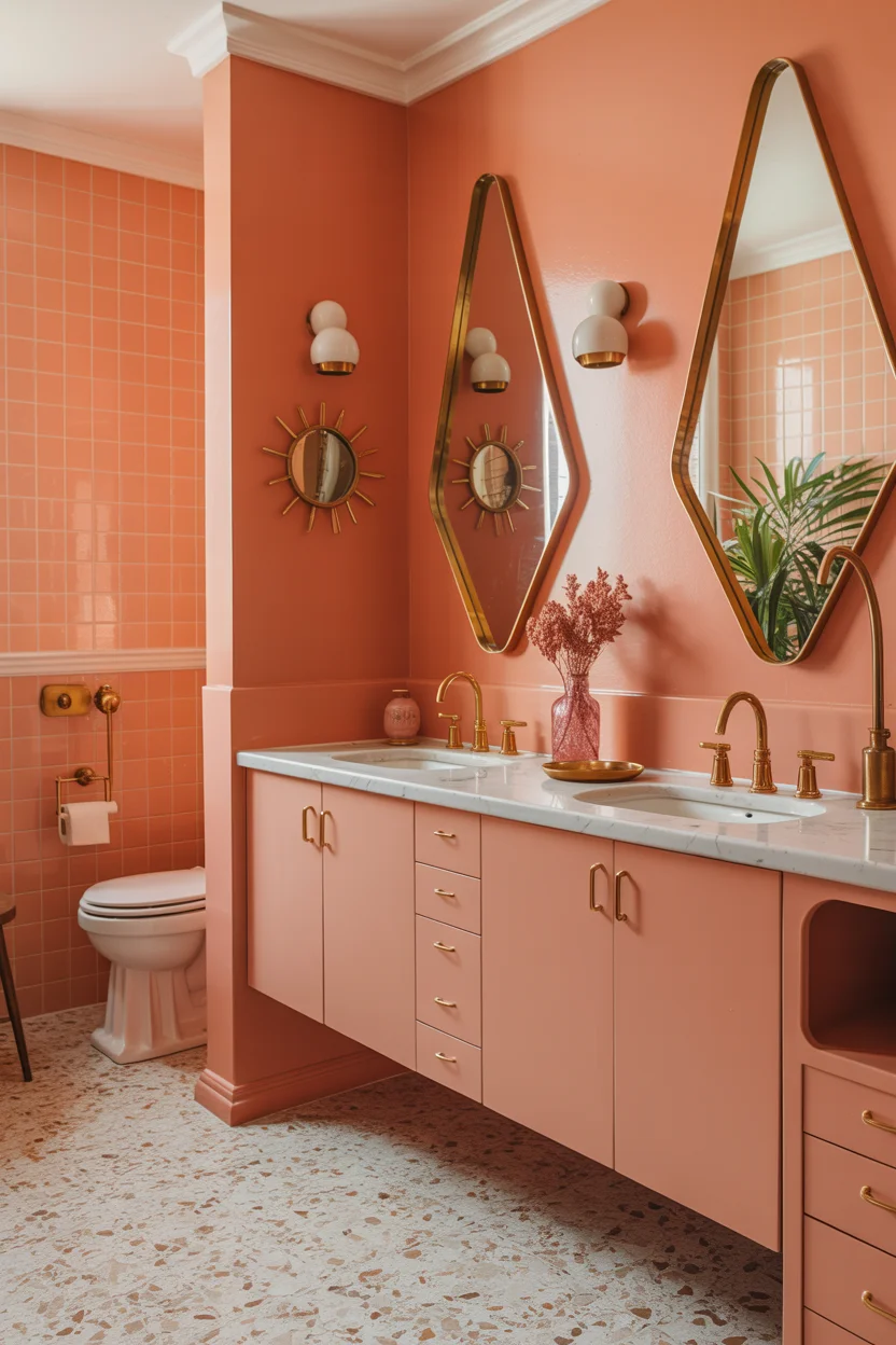 Salmon Pink Retro