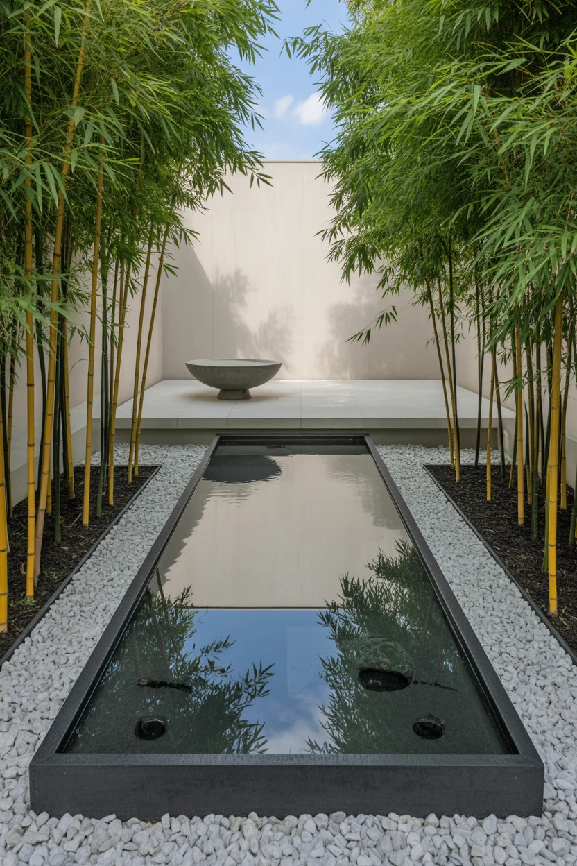 Position a Reflecting Pool Style Bath