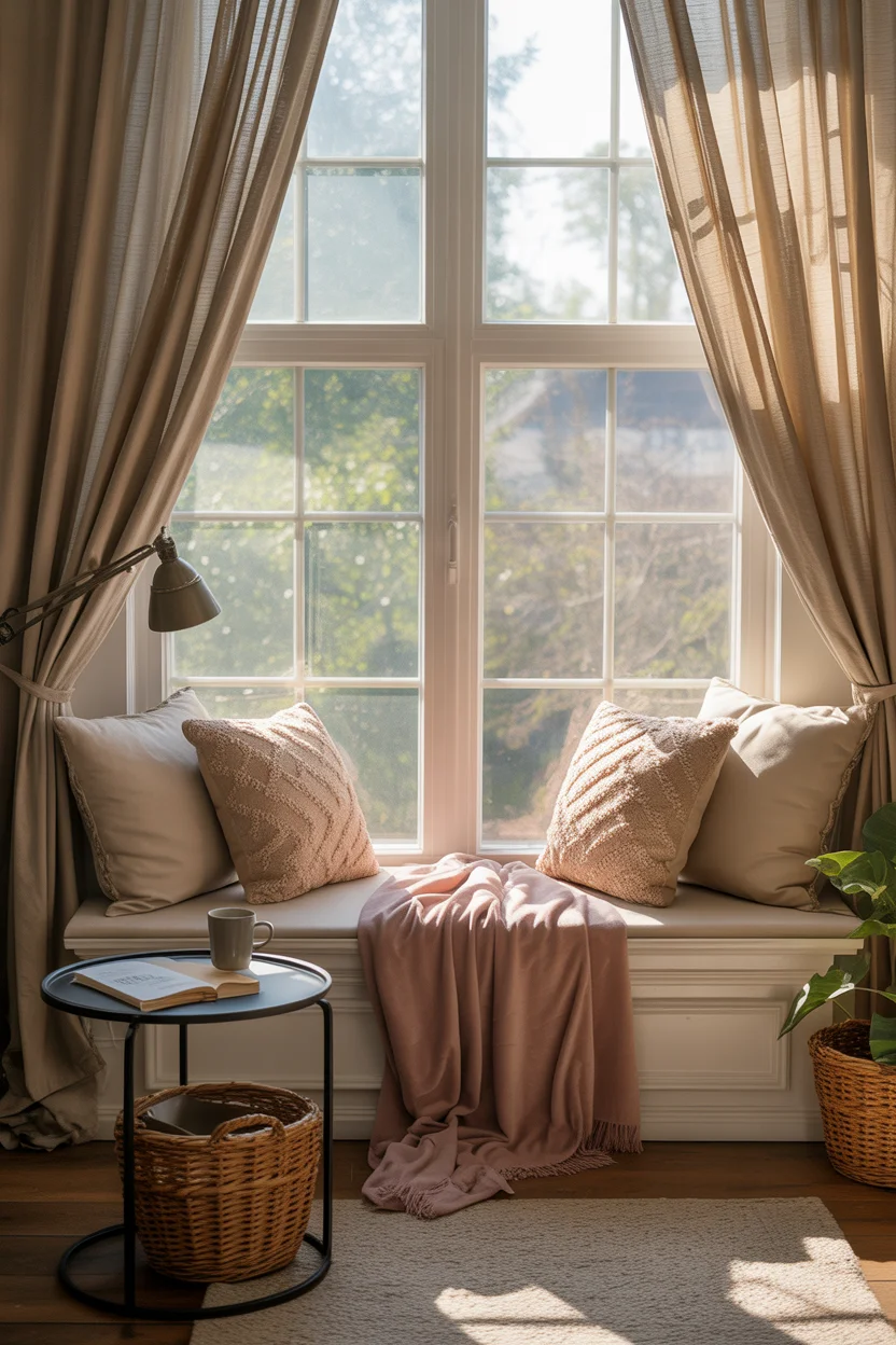 Cozy Reading Nook by the Window