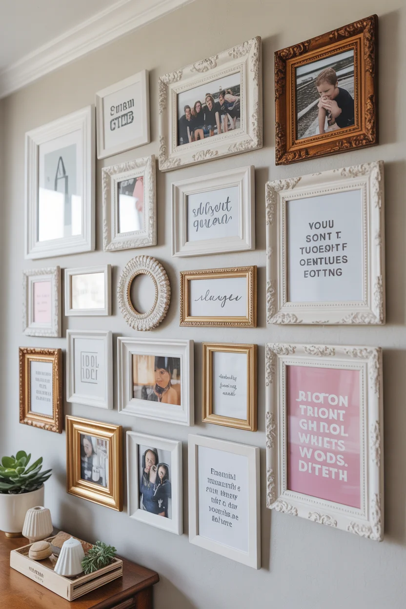 Design a Gallery Wall With Thrifted Frames