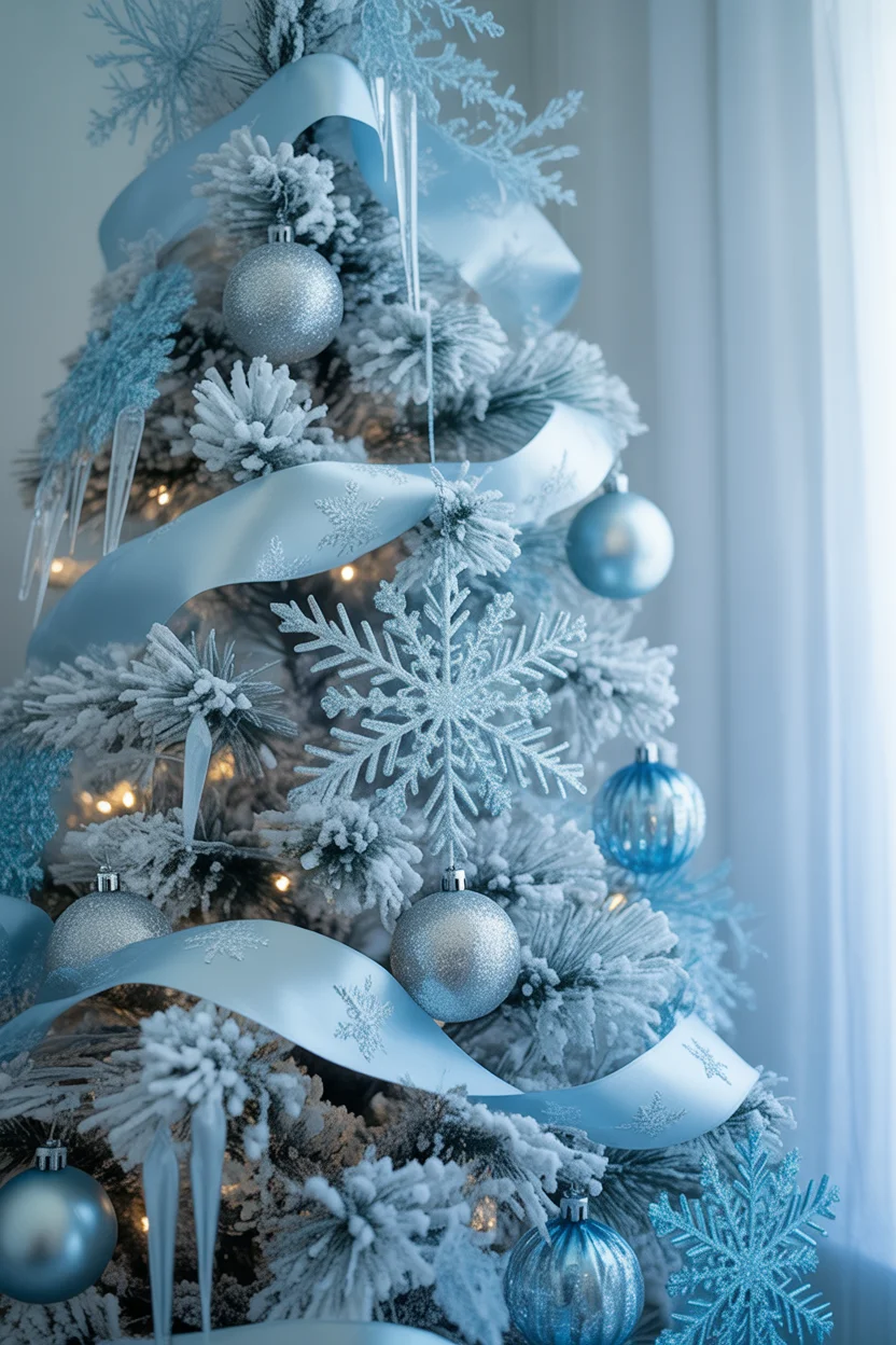 Silver and Blue Frozen Fantasy