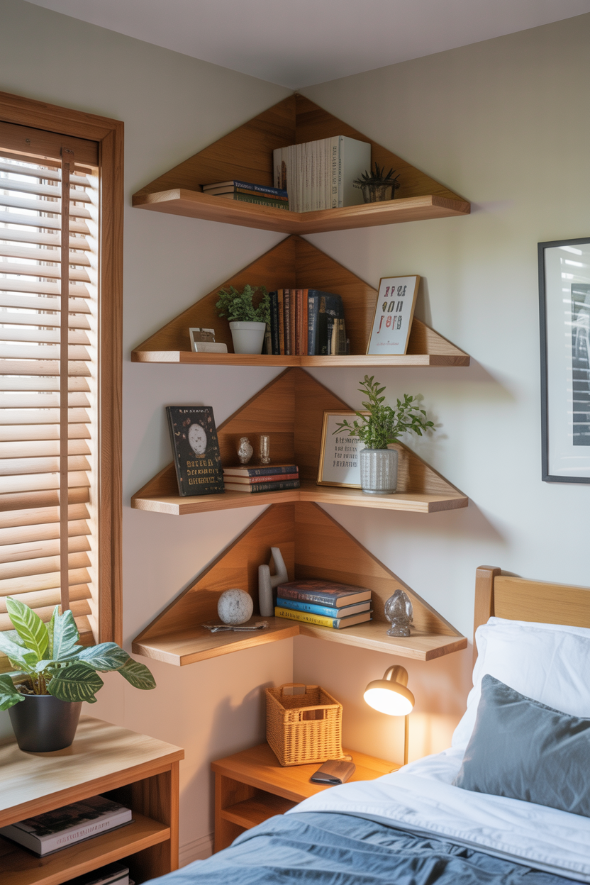 Build Floating Corner Shelves for Vertical Storage