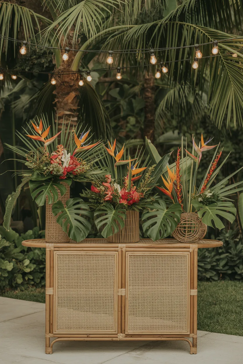  Tropical Flower Bar with Bold Blooms