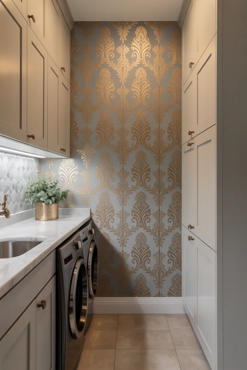 Metallic Accent Wallpaper