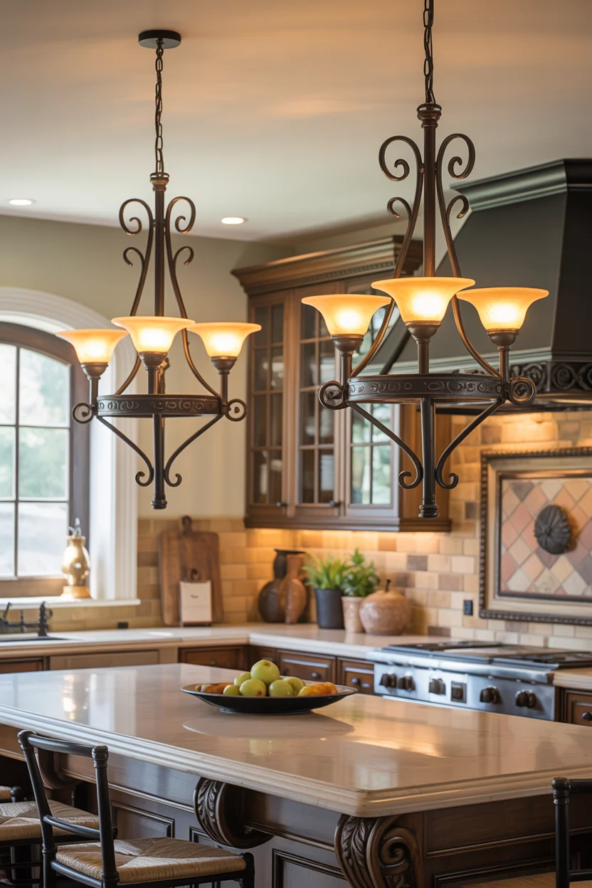 Wrought Iron Lighting Fixtures