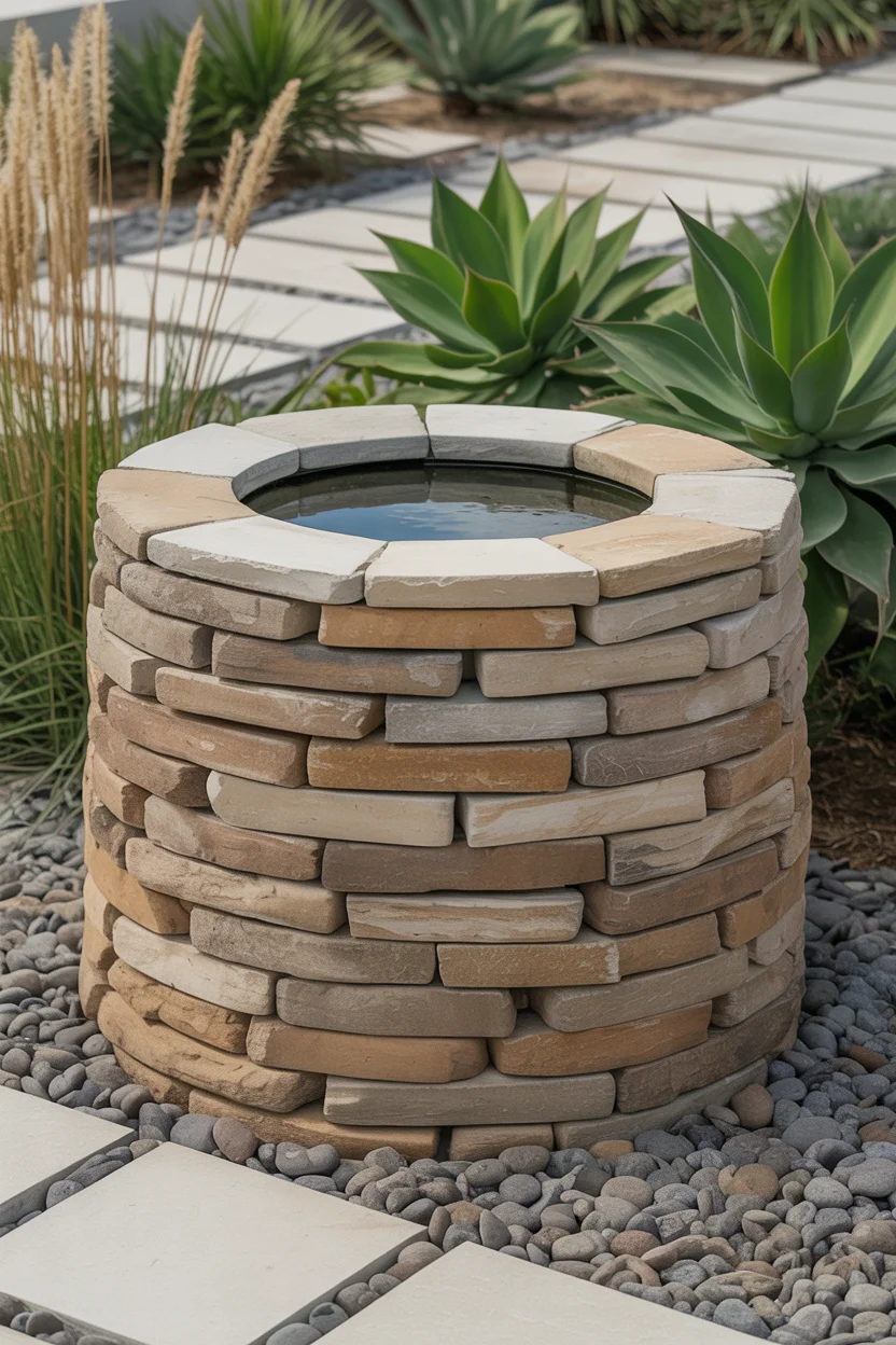 Design a Stacked Stone Vessel Bath