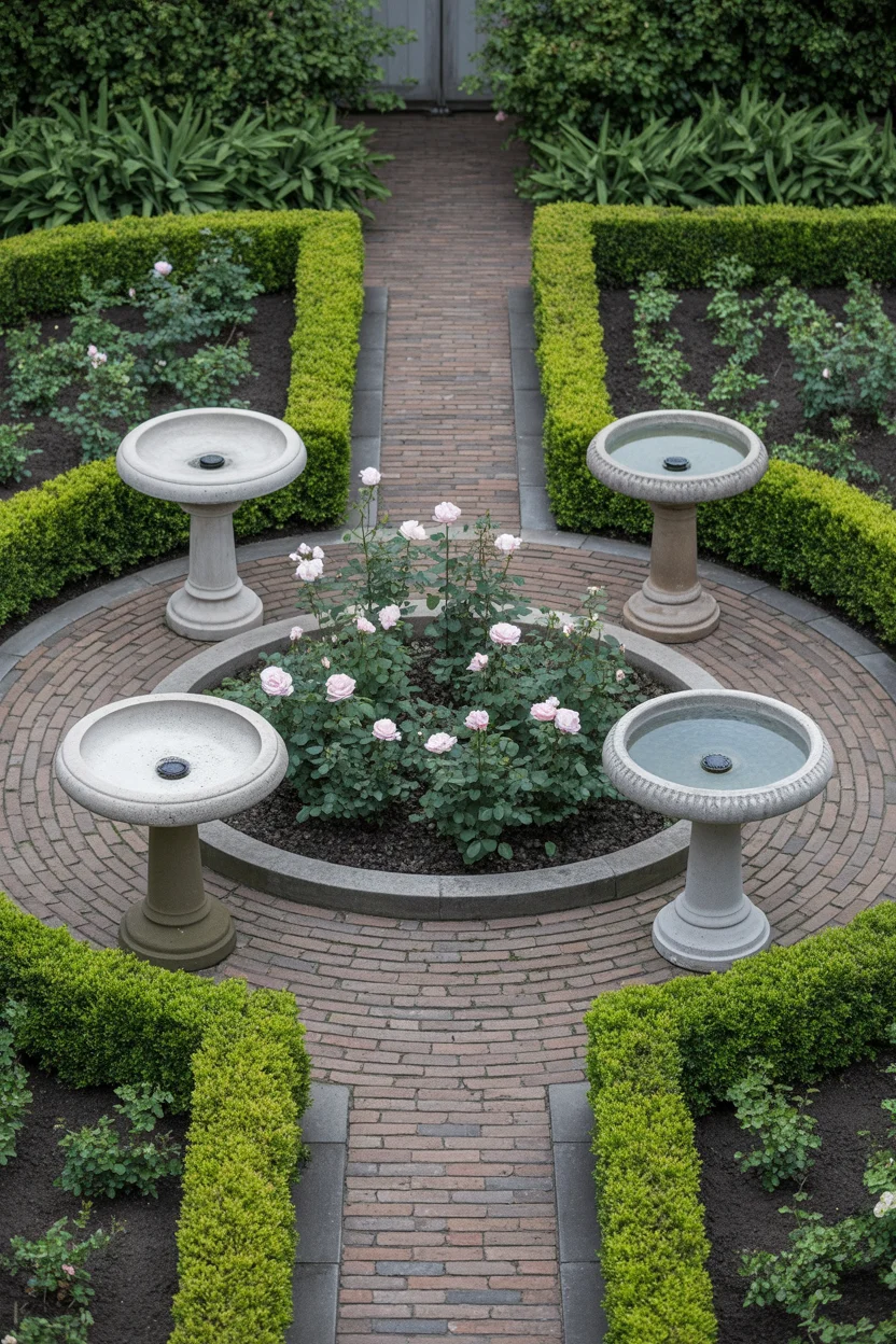 Design a Formal Four-Basin Layout