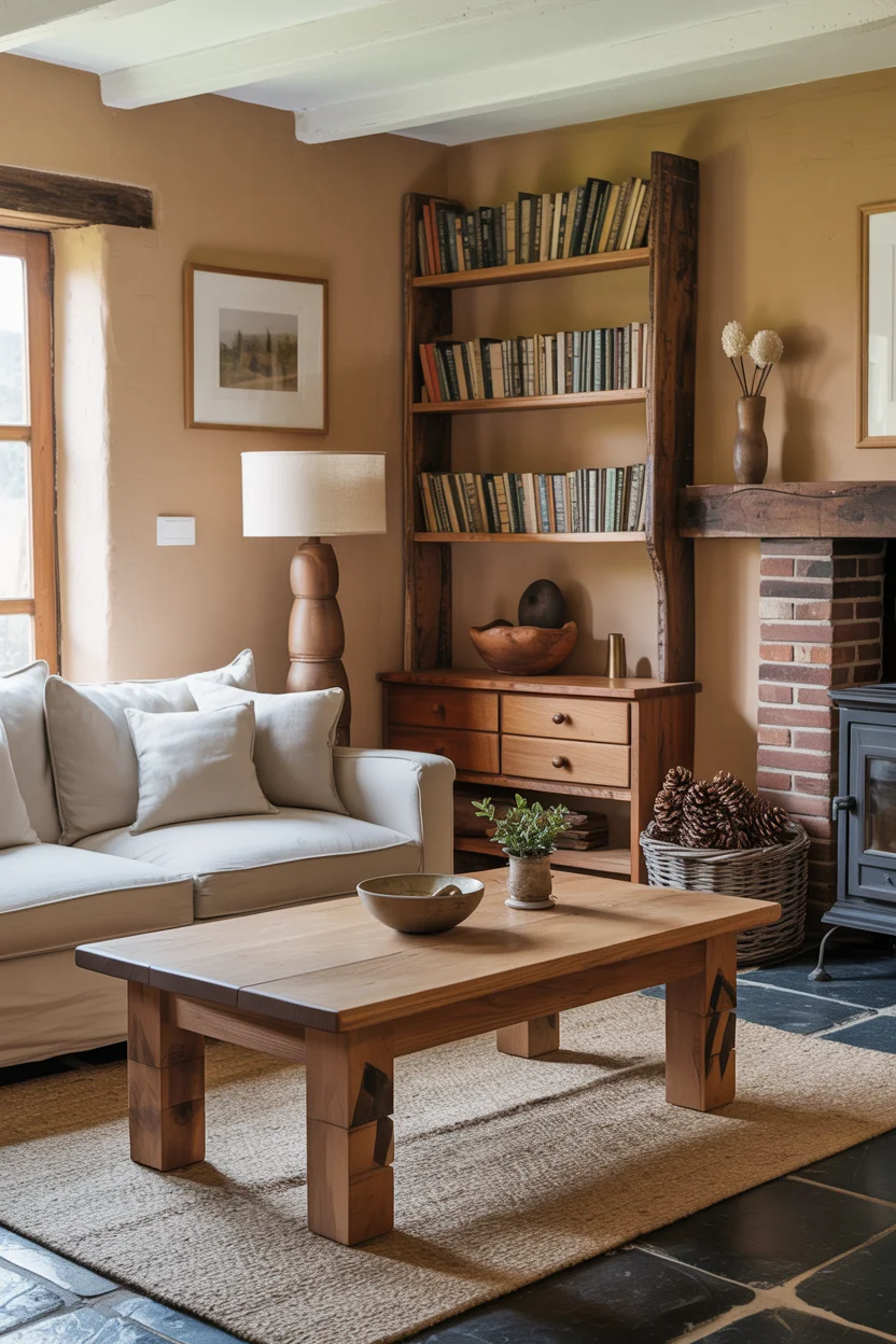 Living Room With Handmade Furniture