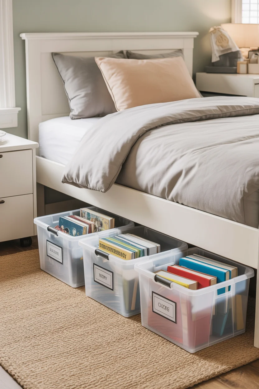 Create an Under-Bed Storage System With Bins