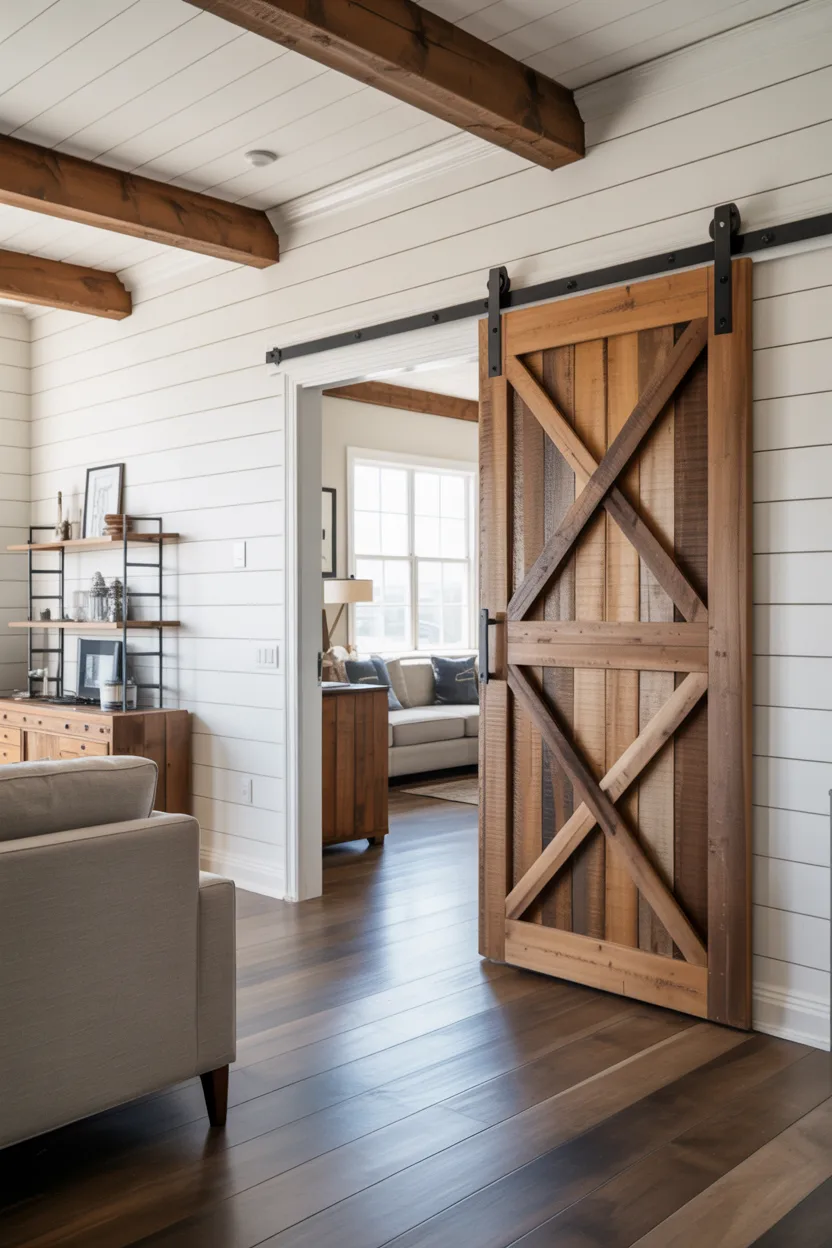 Sliding Barn Door as a Design Feature
