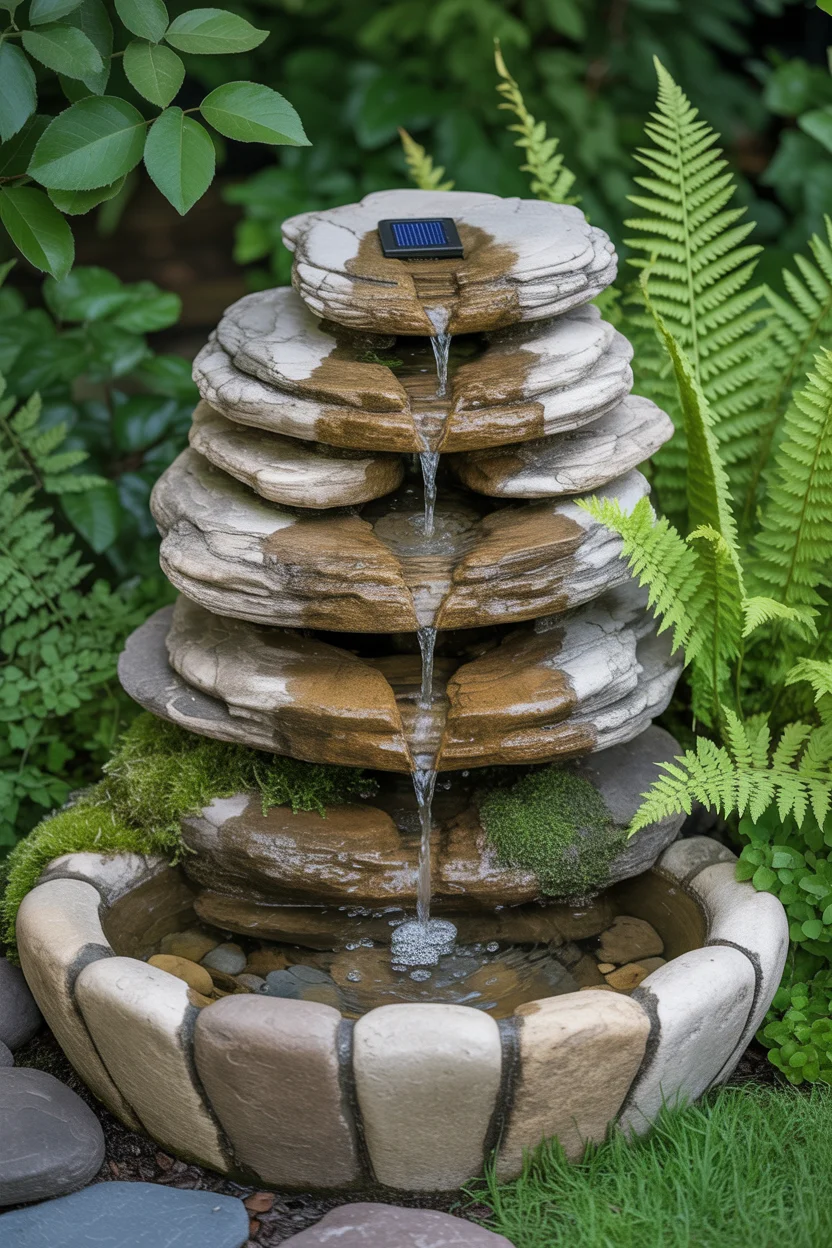 Create a Recirculating Rock Fountain Bath