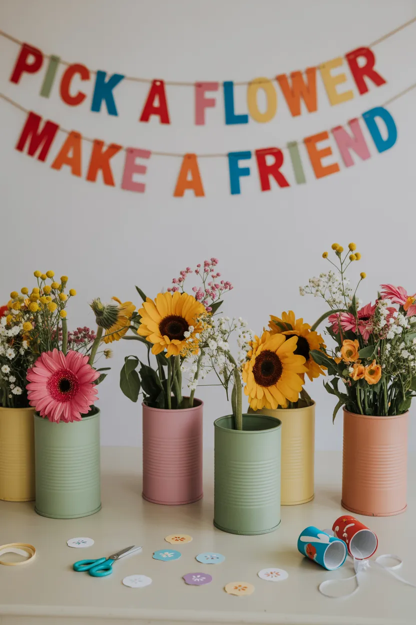  Kids' Flower Bar for Birthday Parties