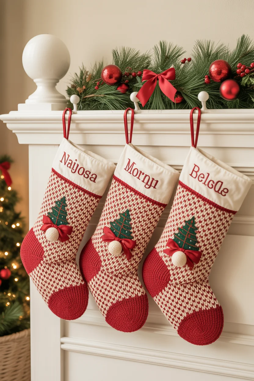 Christmas Stocking Hung on Bedpost