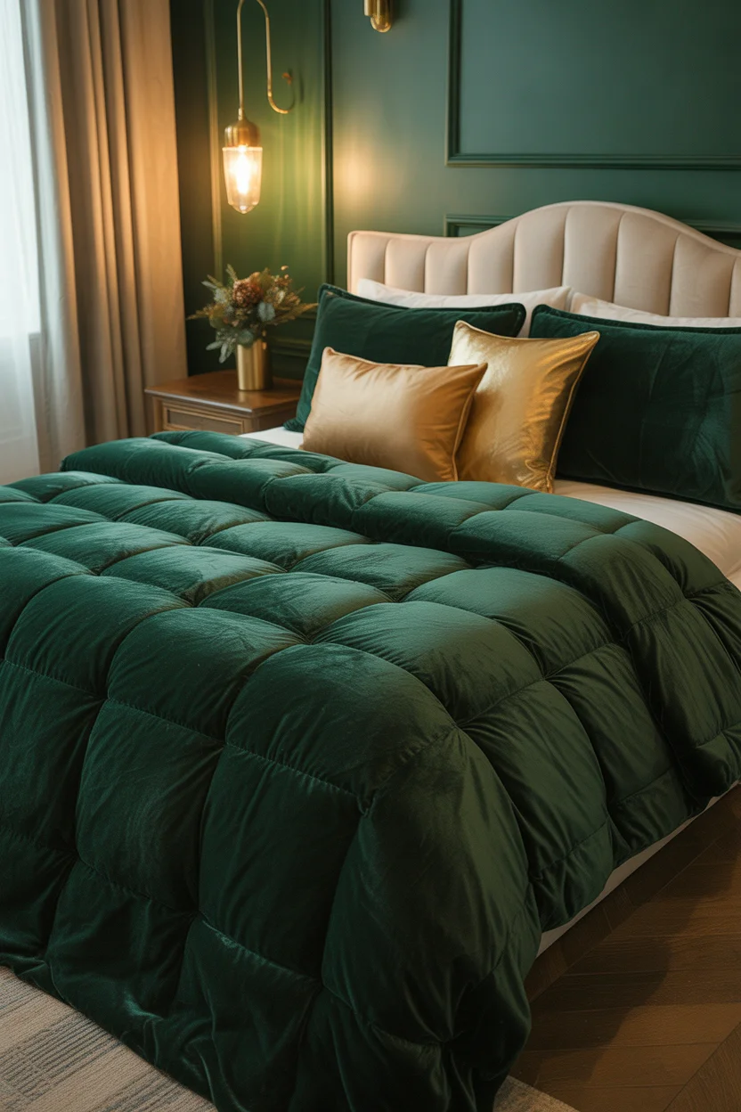 Plush Velvet Bedding in Jewel Tones