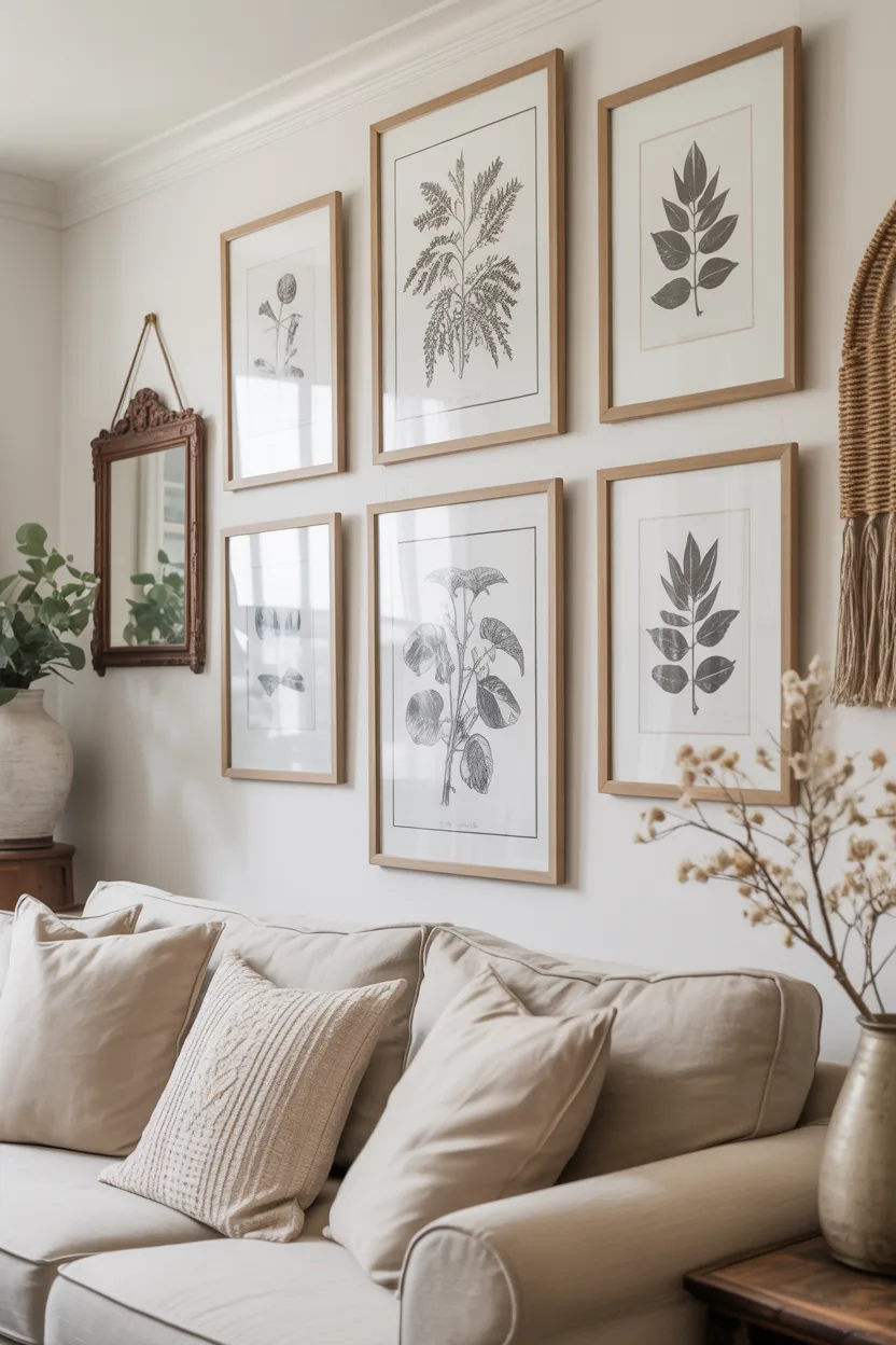  Farmhouse-Style Gallery Wall