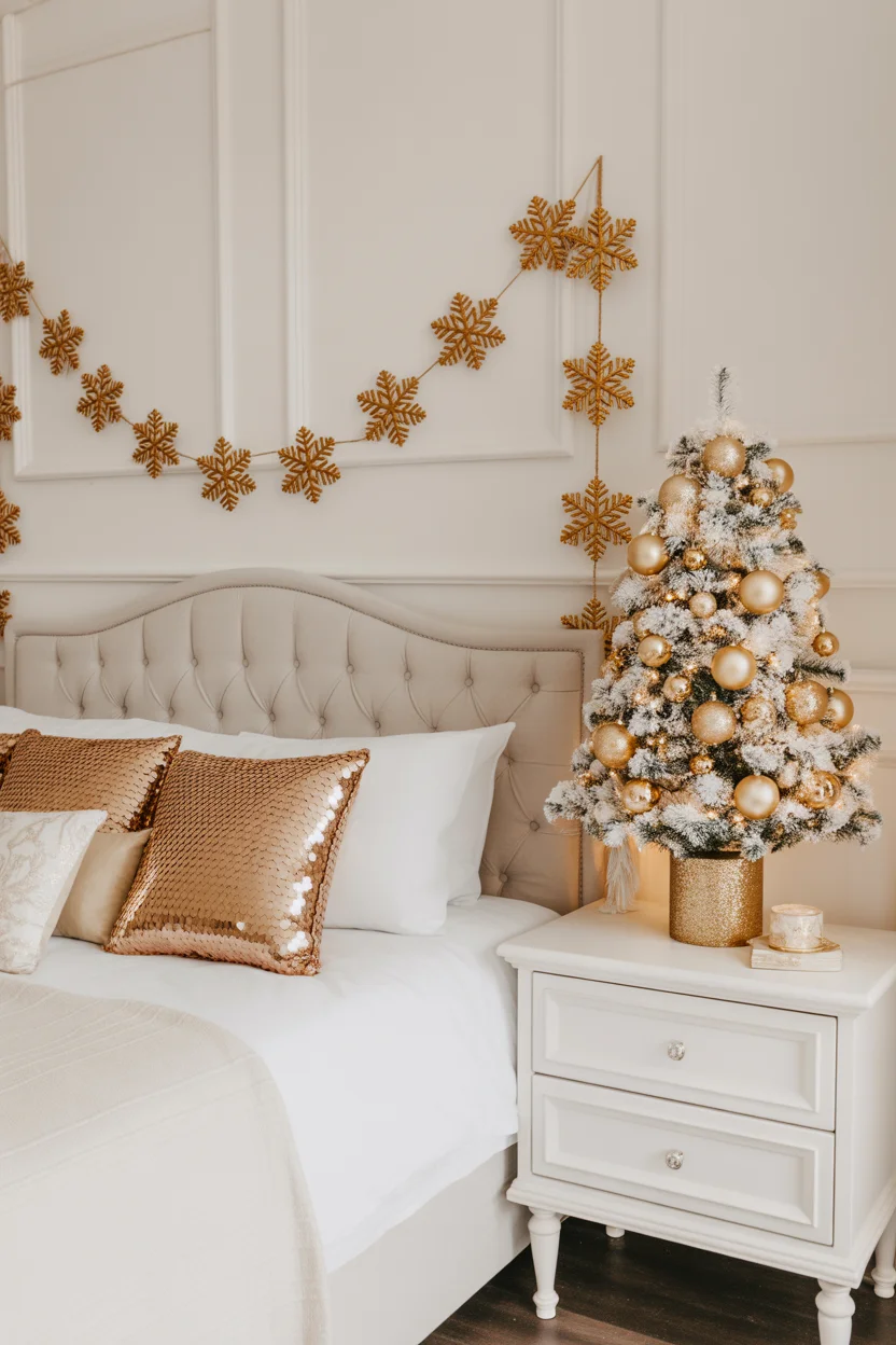 White and Gold Elegant Christmas Theme