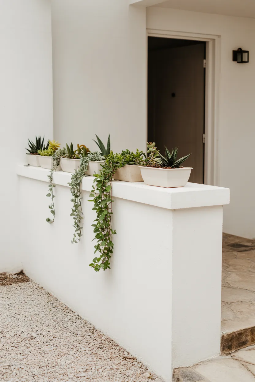 Install a Half-Wall with a Planter Ledge for Living Division\']