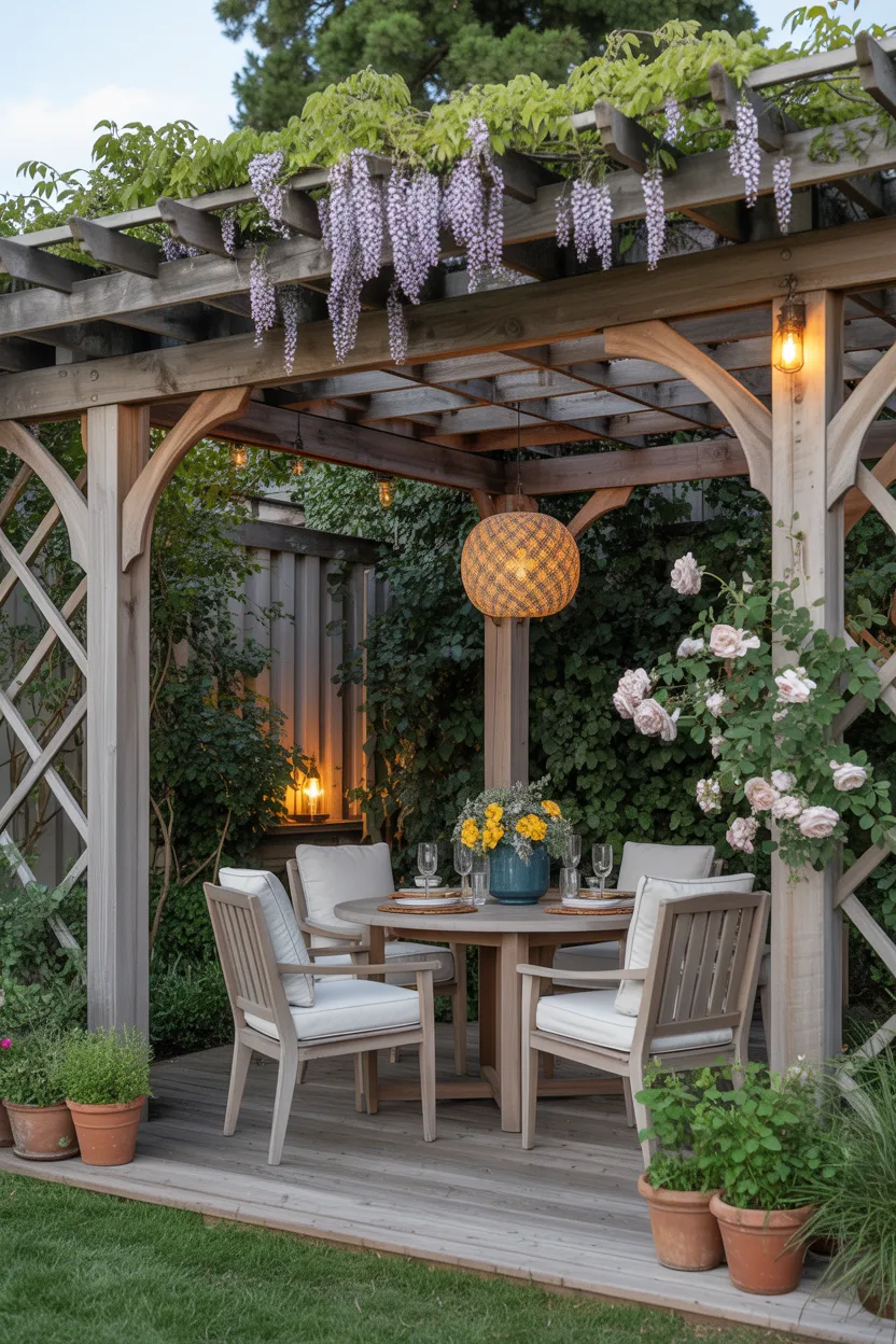  Pergola Corner Dining Area